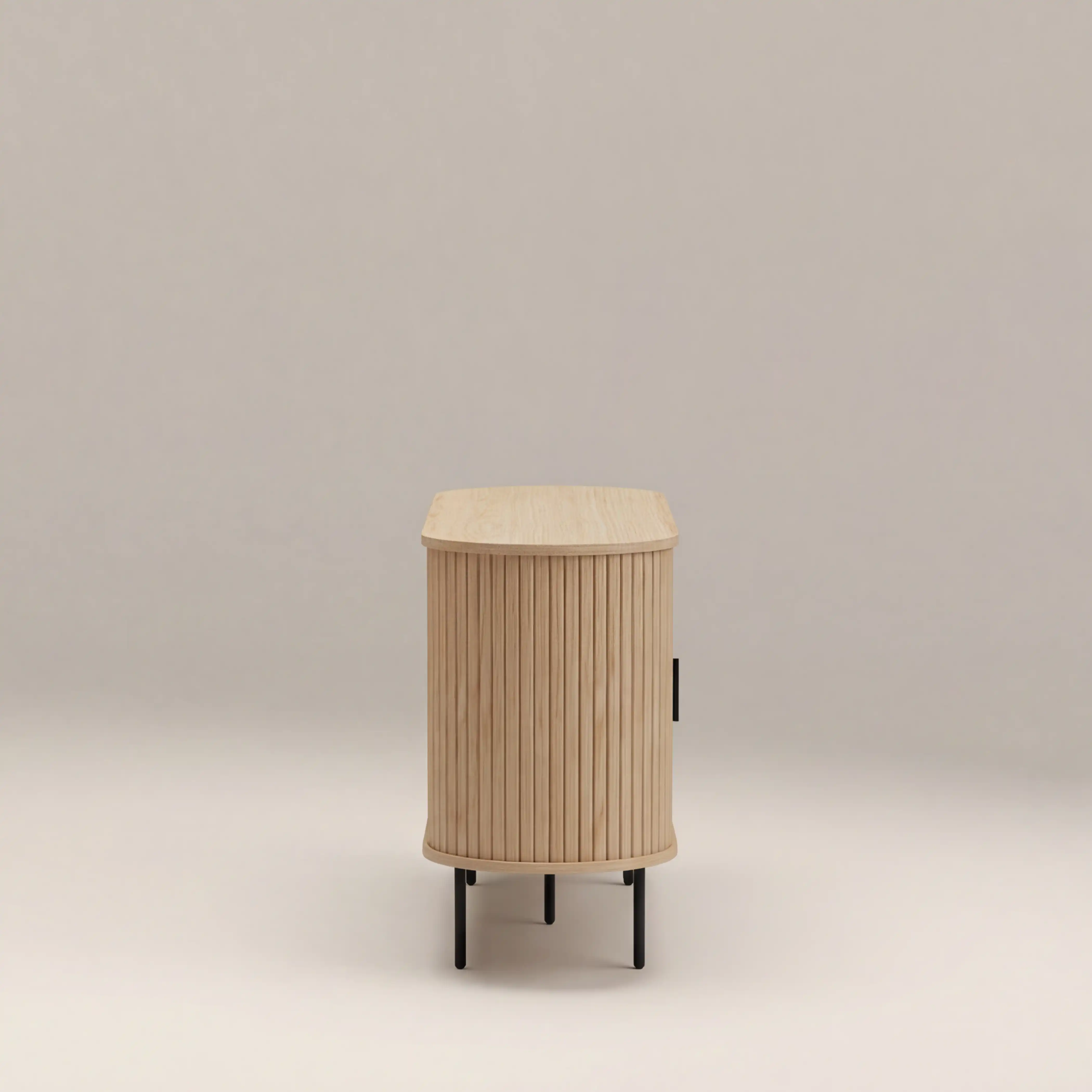 Mika Wooden Sideboard | Oak & Black - Image 6