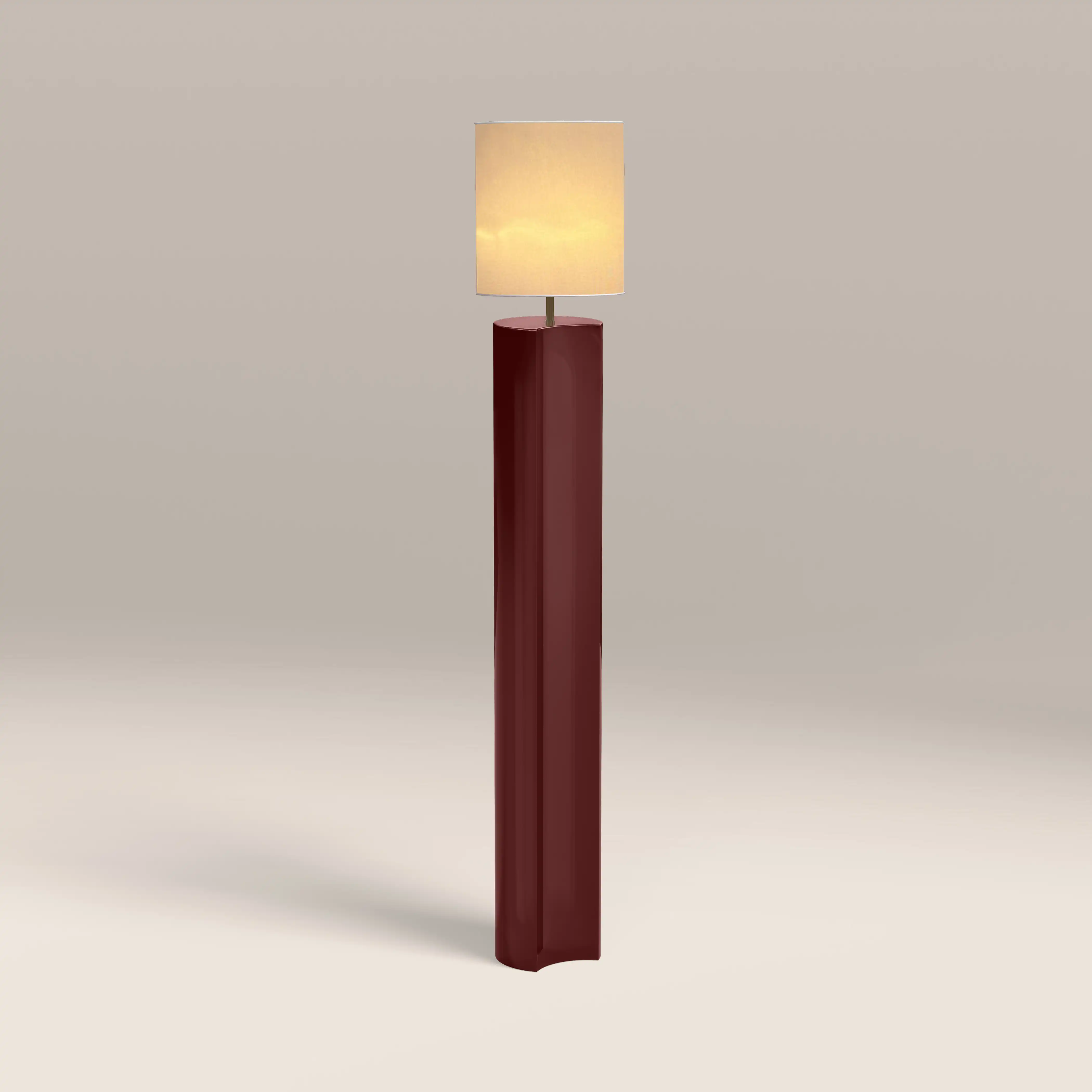 Milad Floor Lamp | High Gloss Burgundy - Image 3
