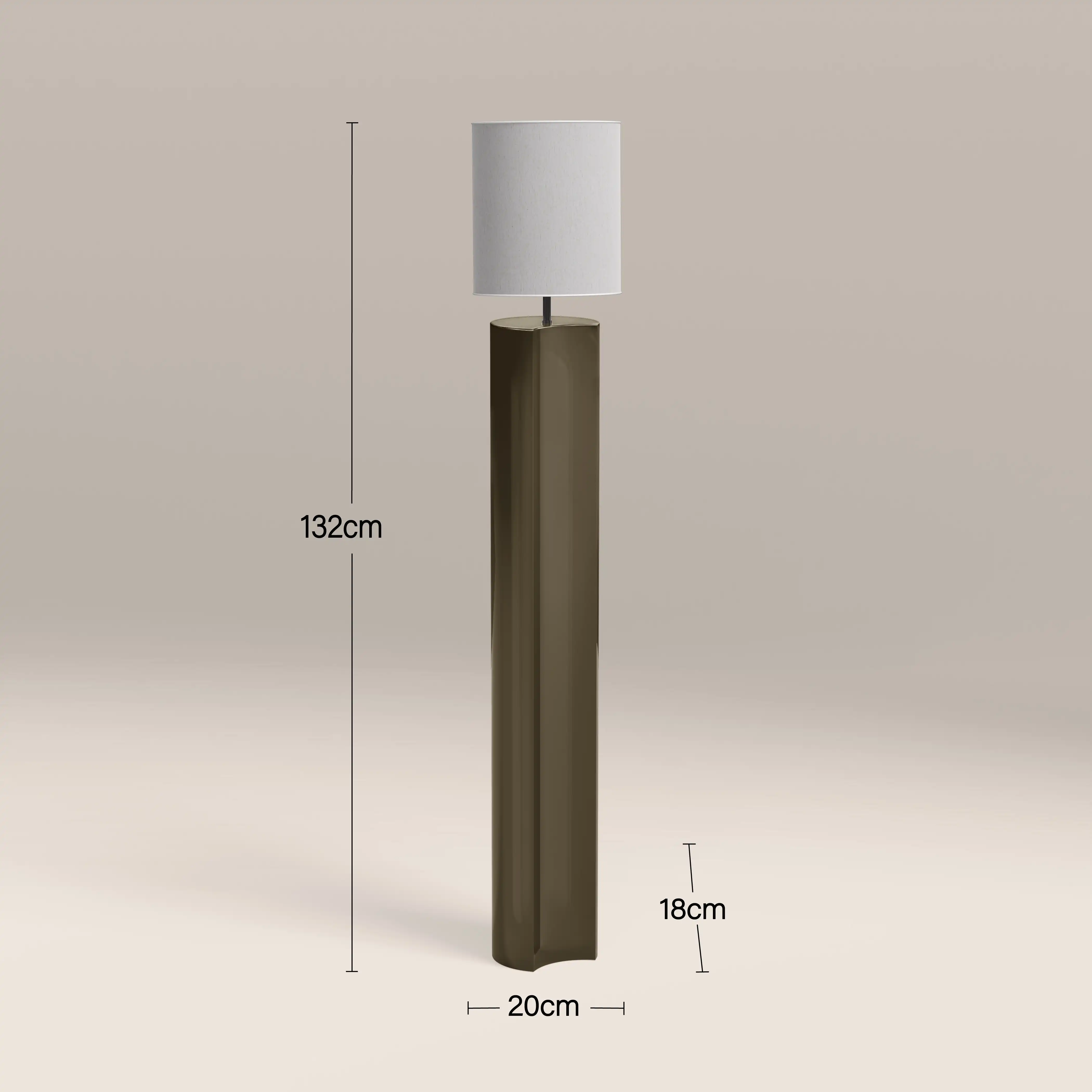 Milad Floor Lamp | High Gloss Clay Green - Image 4