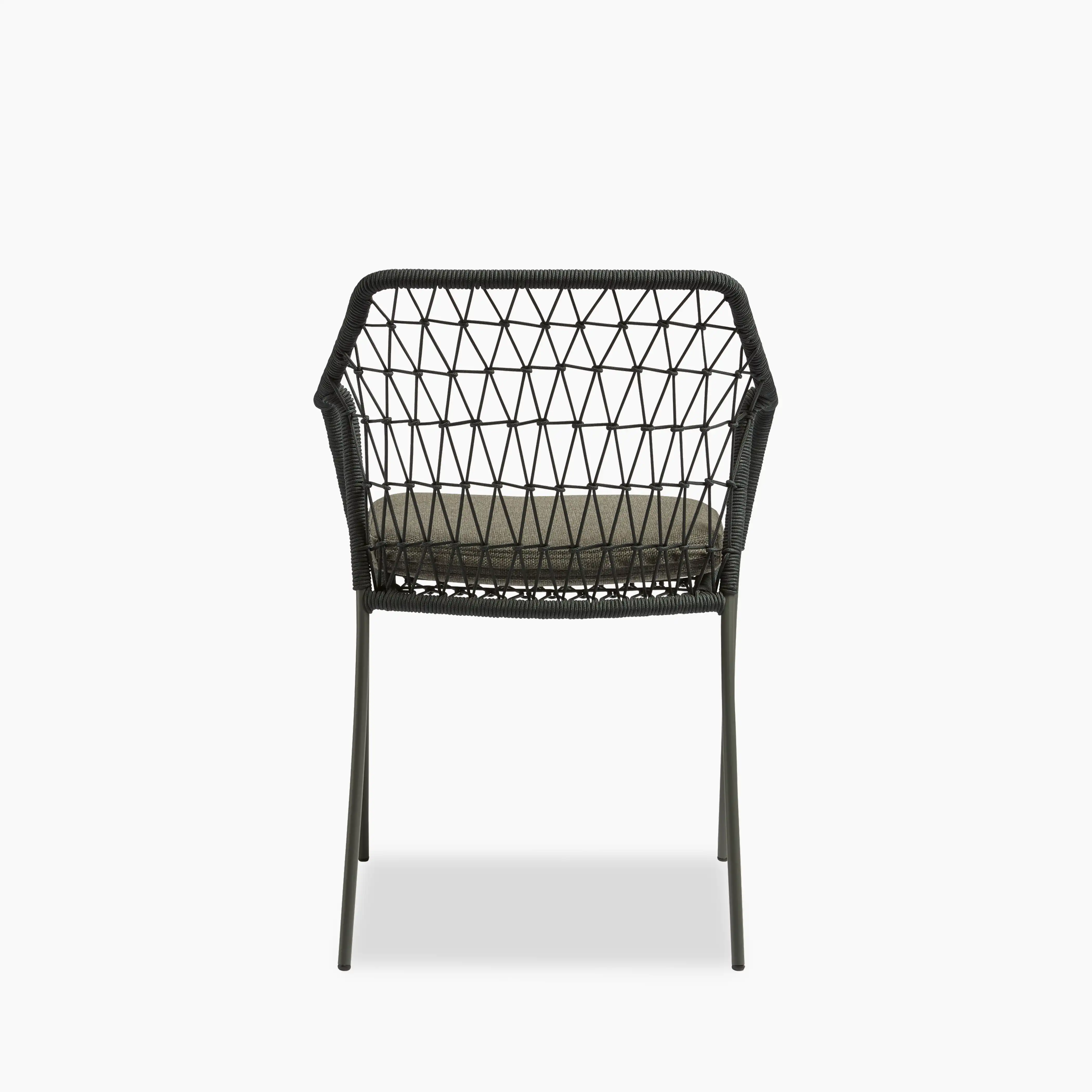 Milan Carver Dining Chair | Anthracite Grey & Black - Image 3