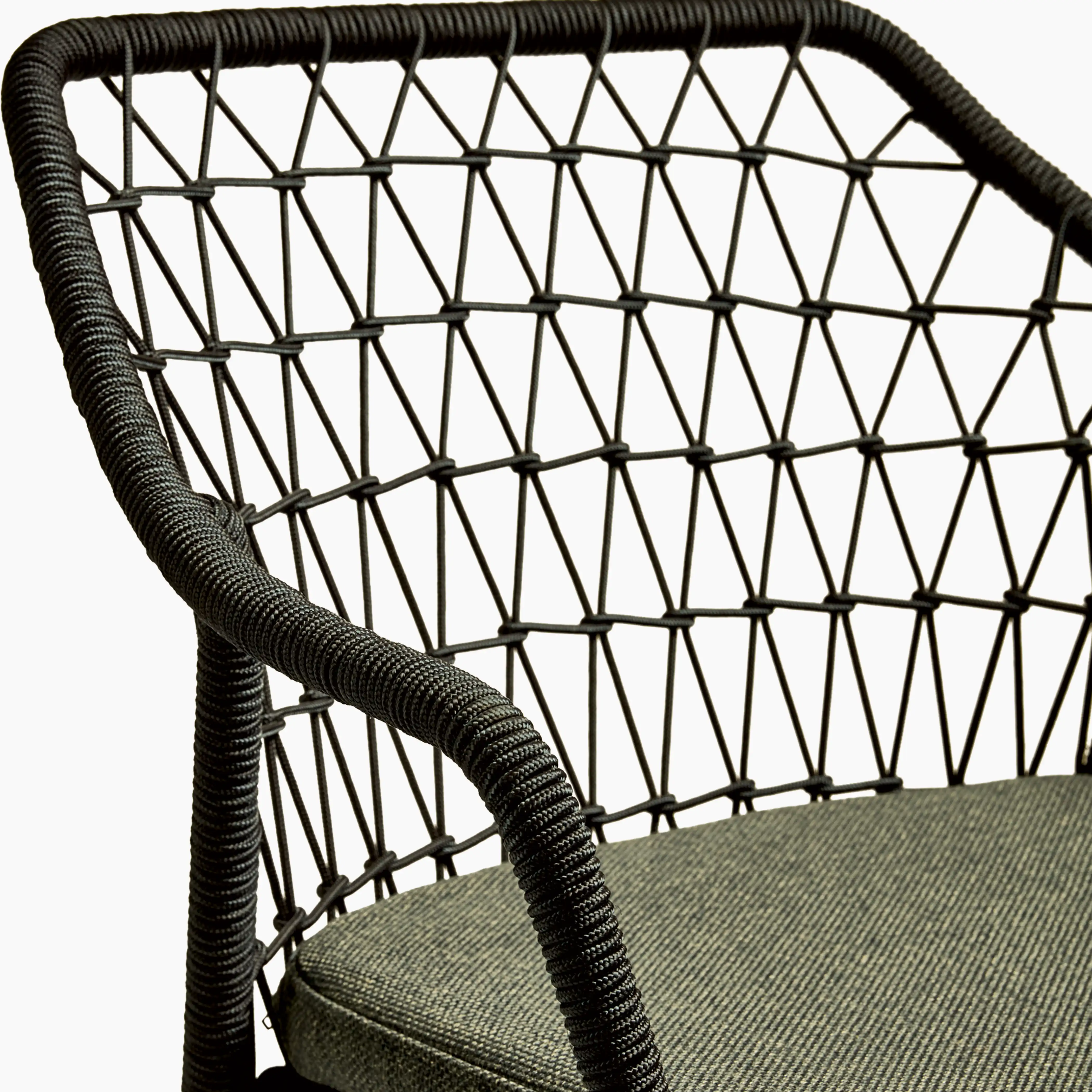 Milan Carver Dining Chair | Anthracite Grey & Black - Image 4