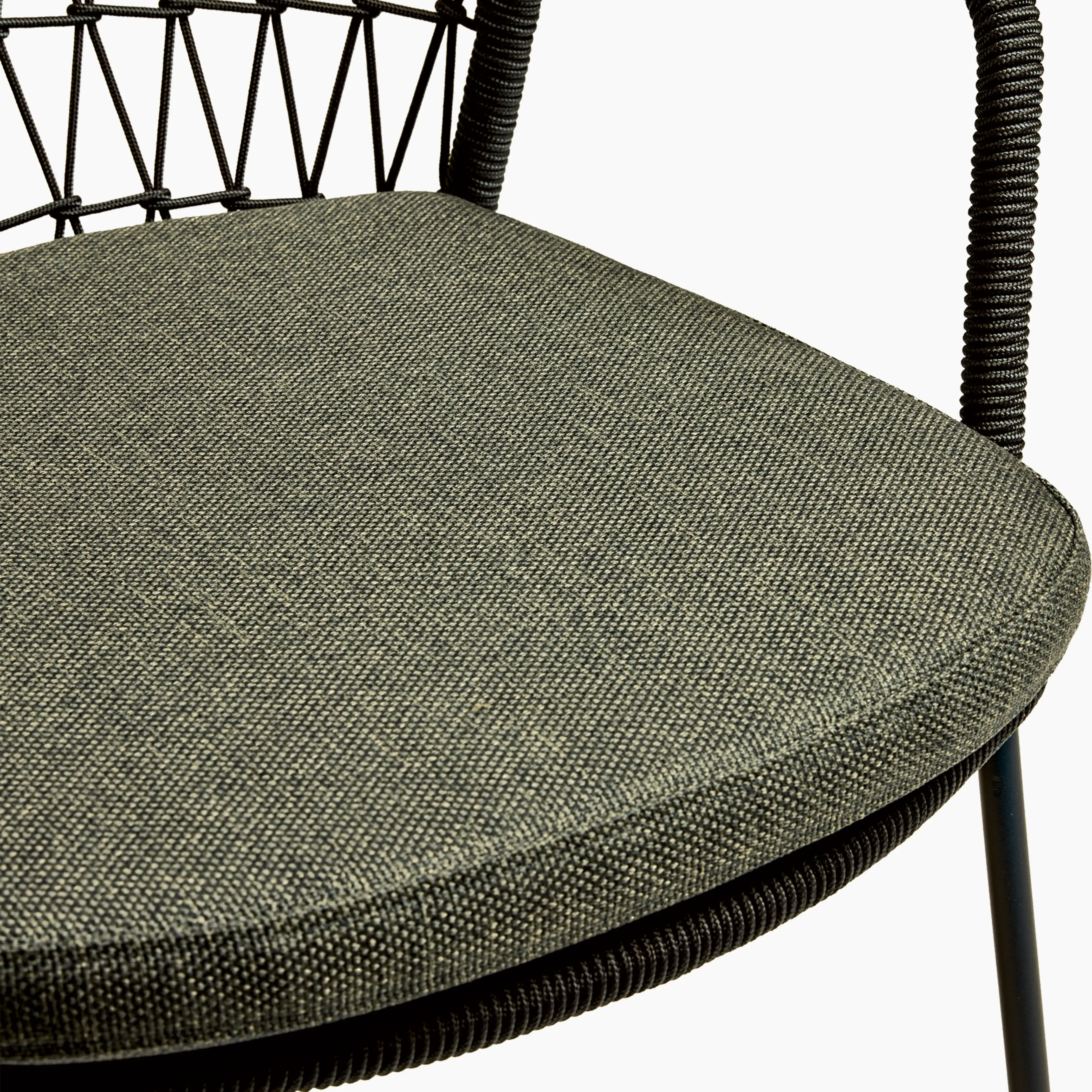 Milan Carver Dining Chair | Anthracite Grey & Black - Image 6