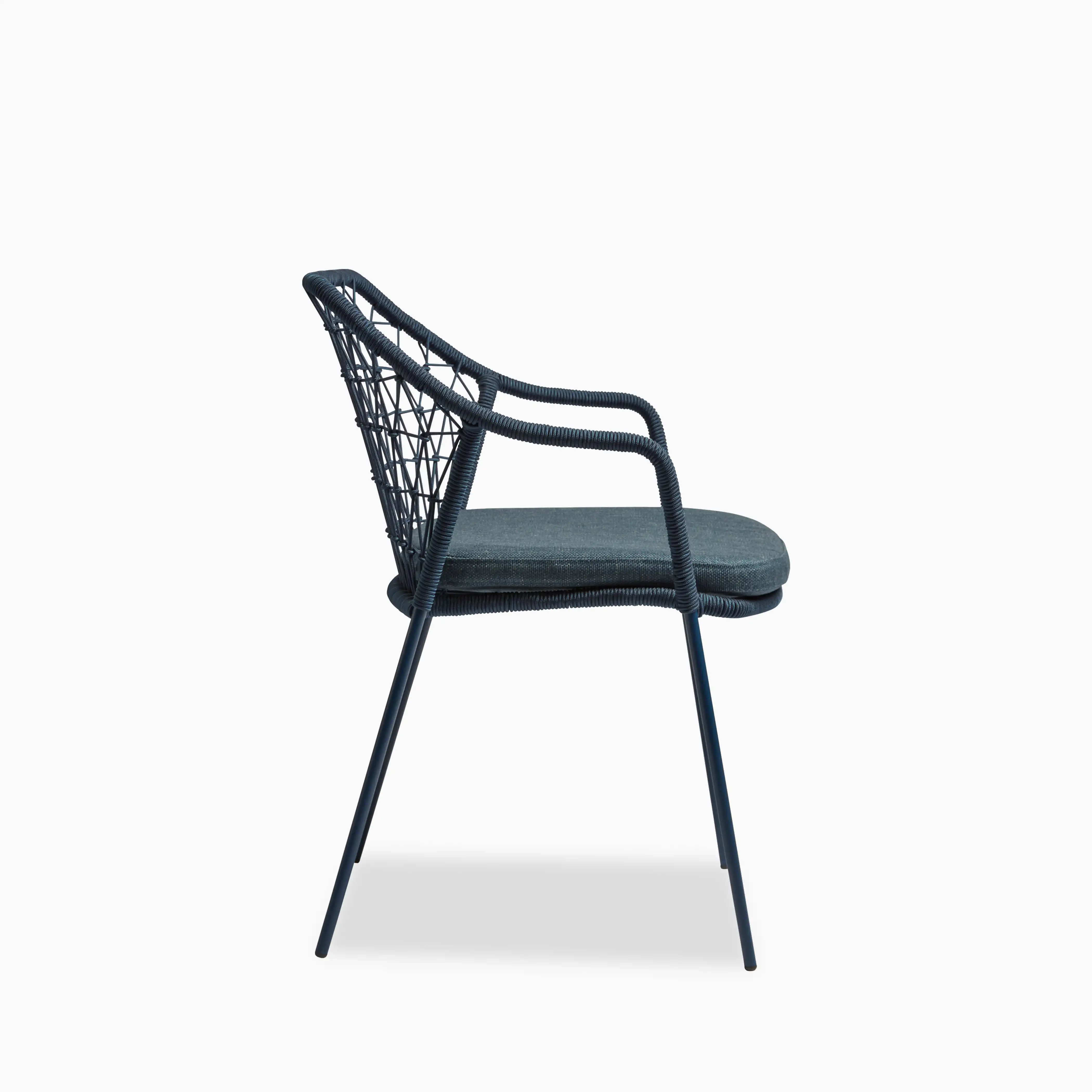 Milan Carver Dining Chair | Blue & Black - Image 2