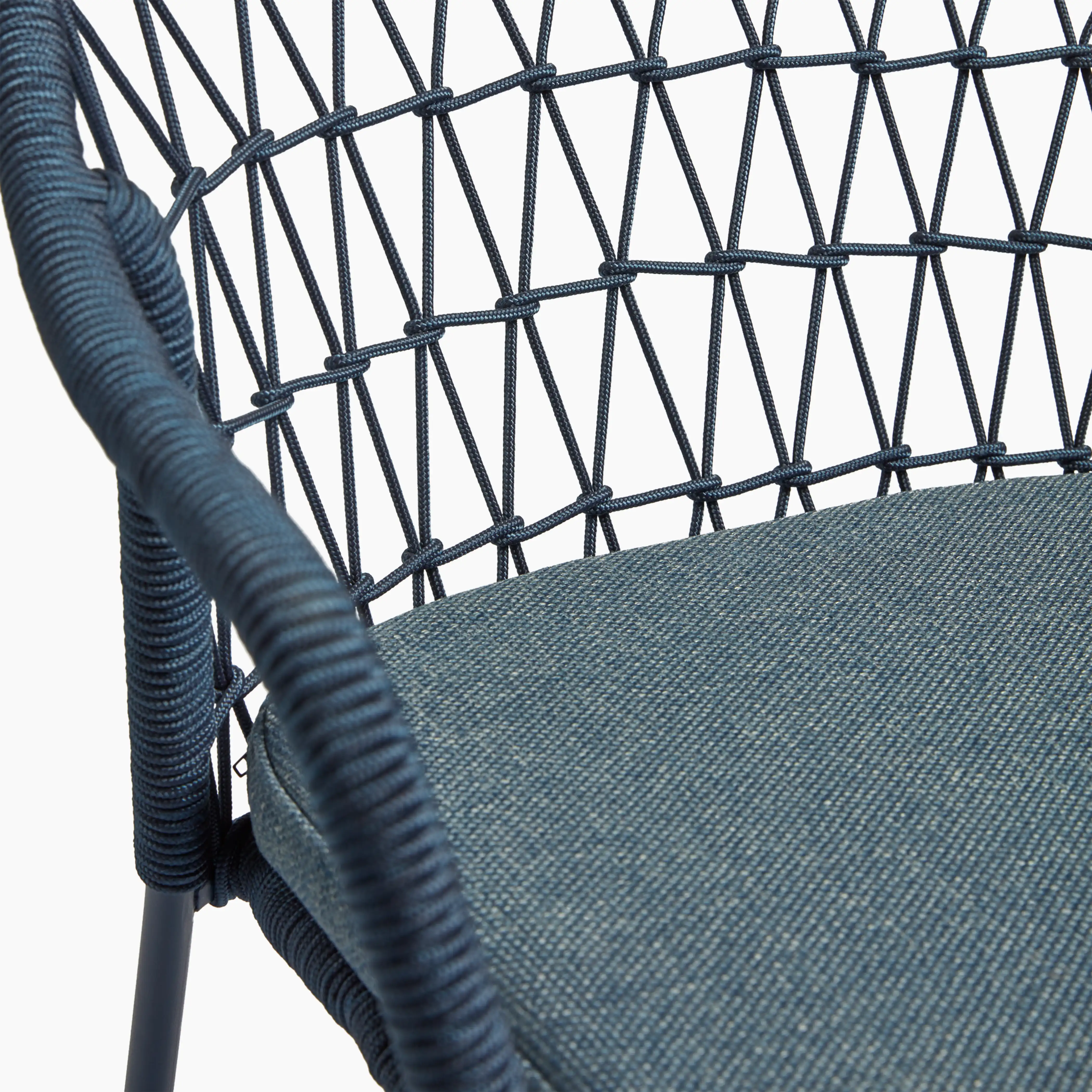 Milan Carver Dining Chair | Blue & Black - Image 5
