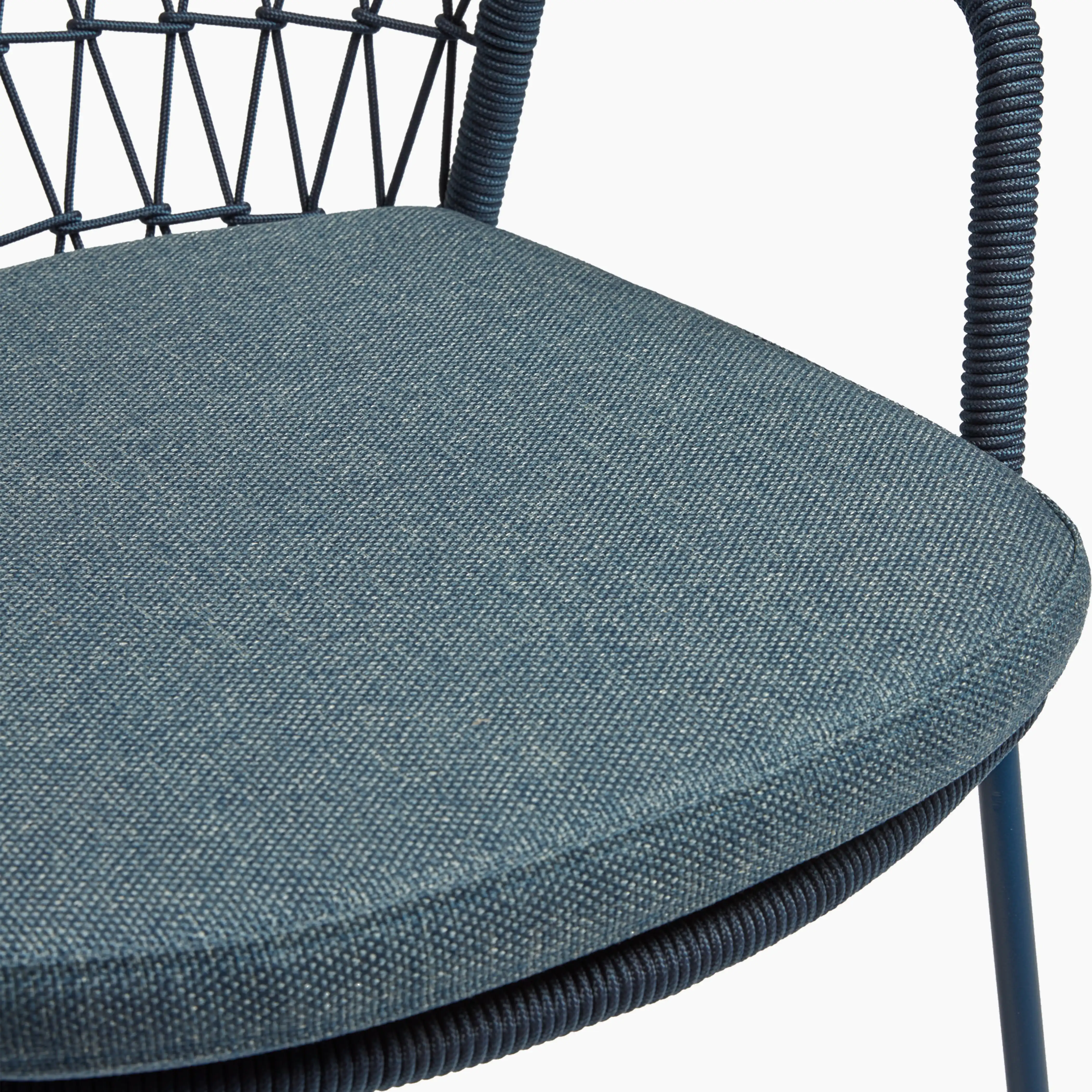 Milan Carver Dining Chair | Blue & Black - Image 6