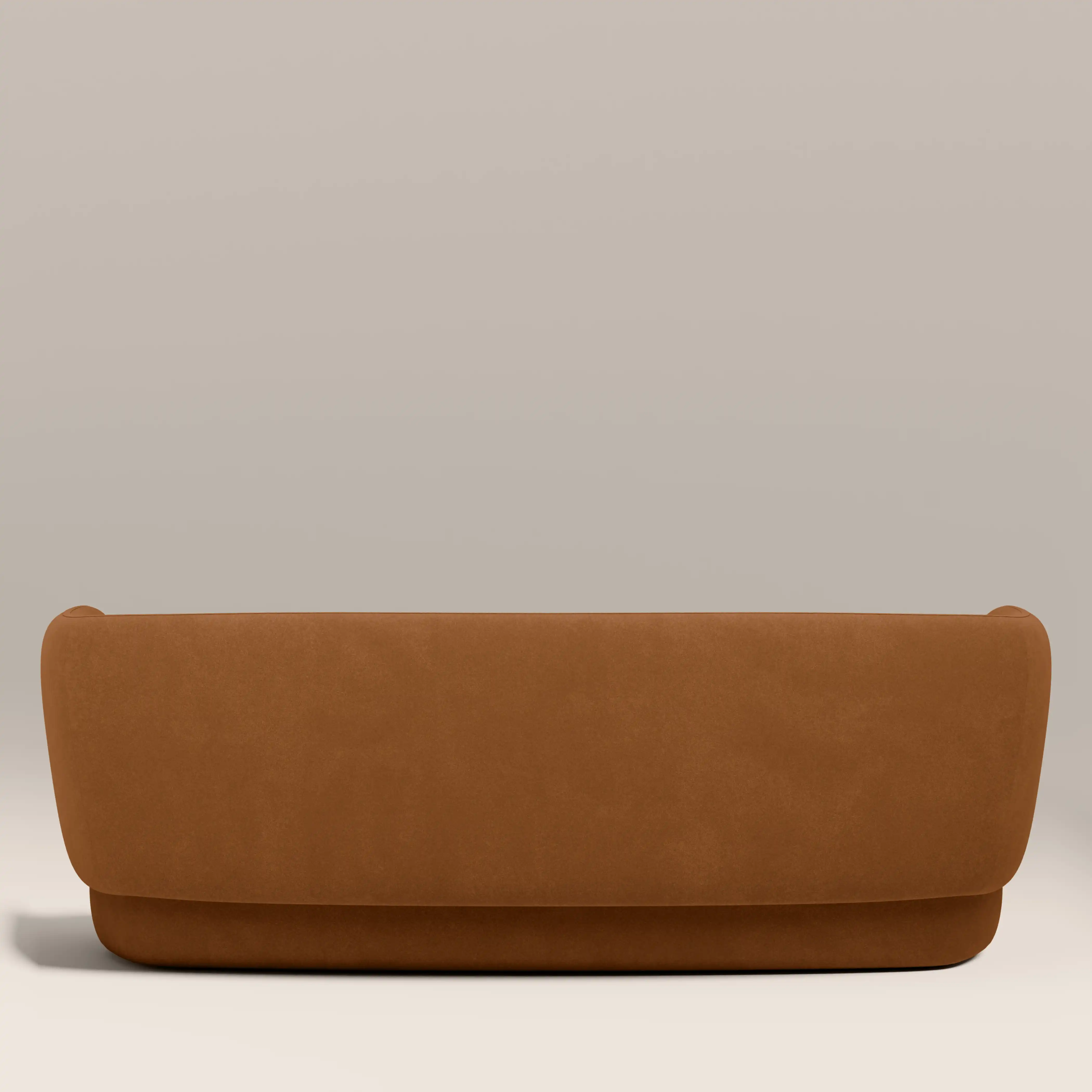 Miller 3 Seater Sofa | Caramel Brown Sustainable Mohair Velvet - Image 6