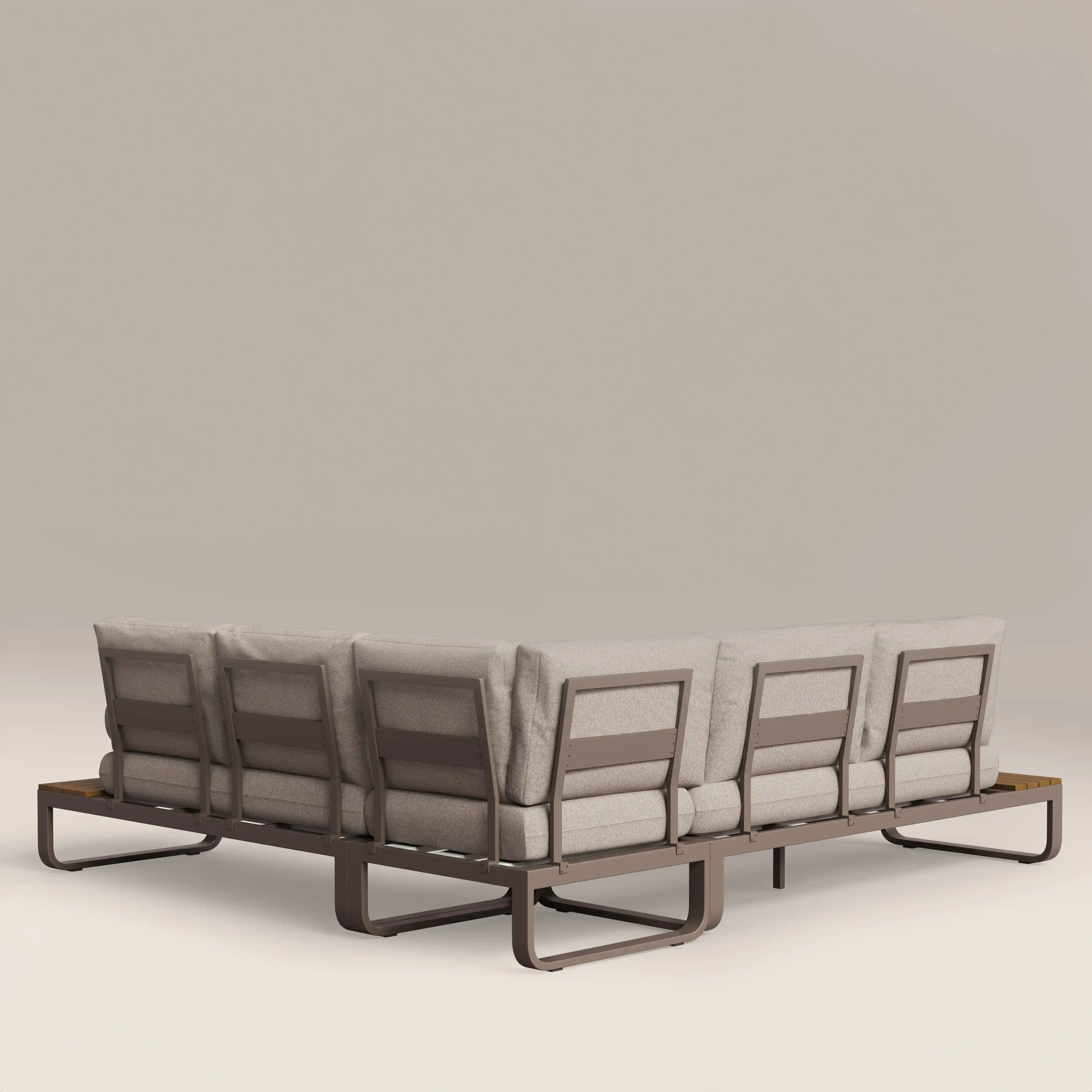 Milo Garden Corner Sofa Set | Natural & Taupe - Image 5