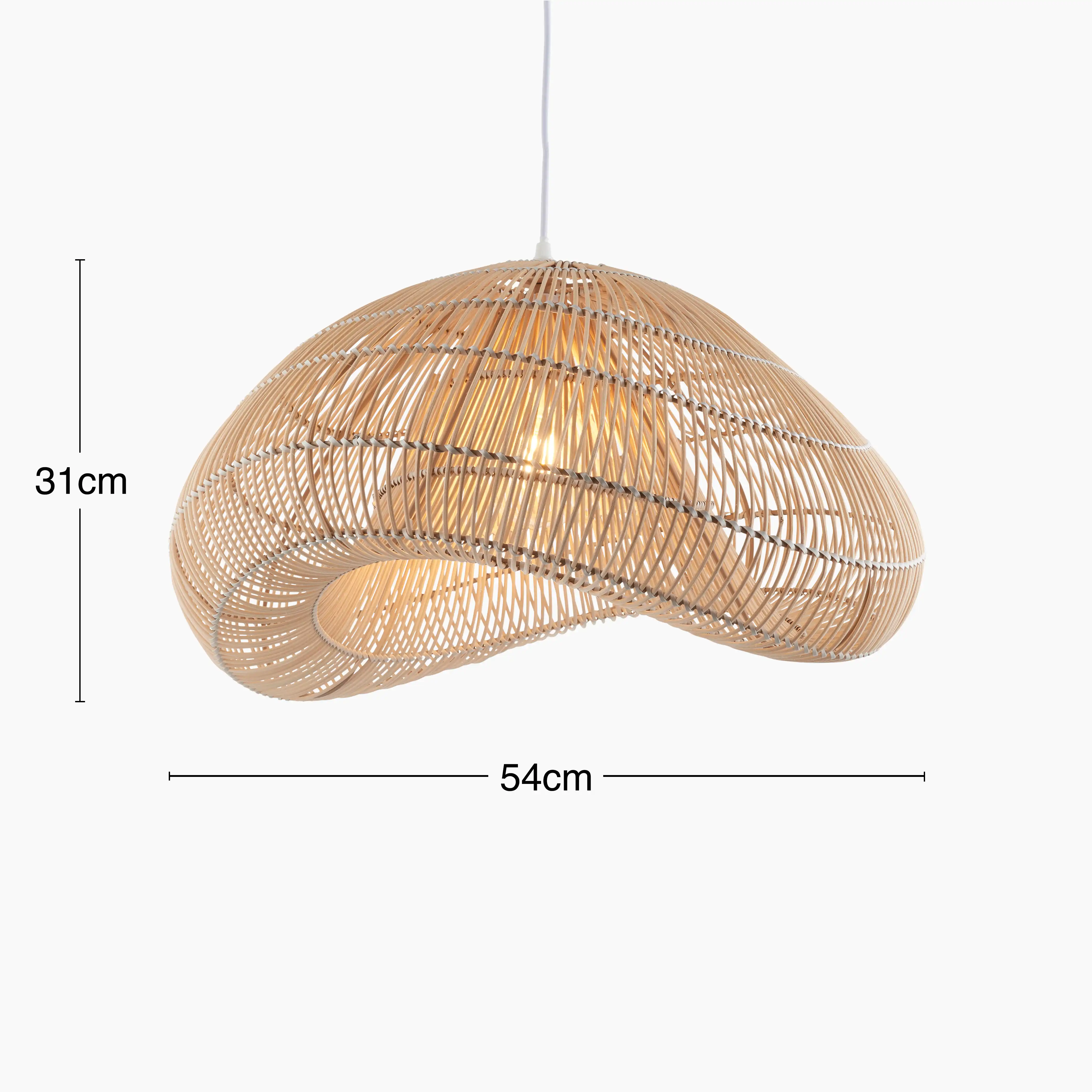 Misra Ceiling Shade | Rattan - Image 6