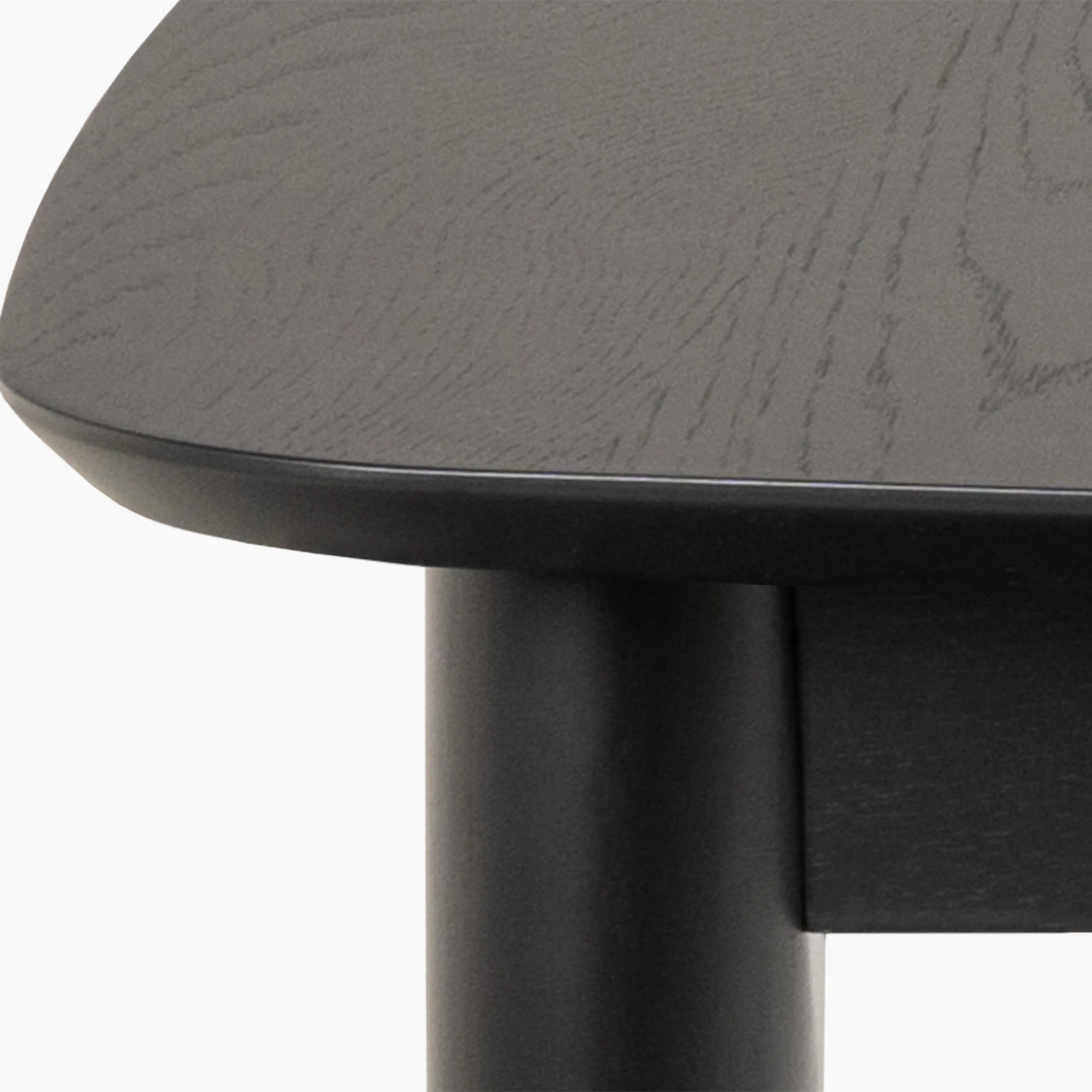 Montreux 6-10 Seat Rectangle Wooden Extendable Dining Table | Black - Image 6