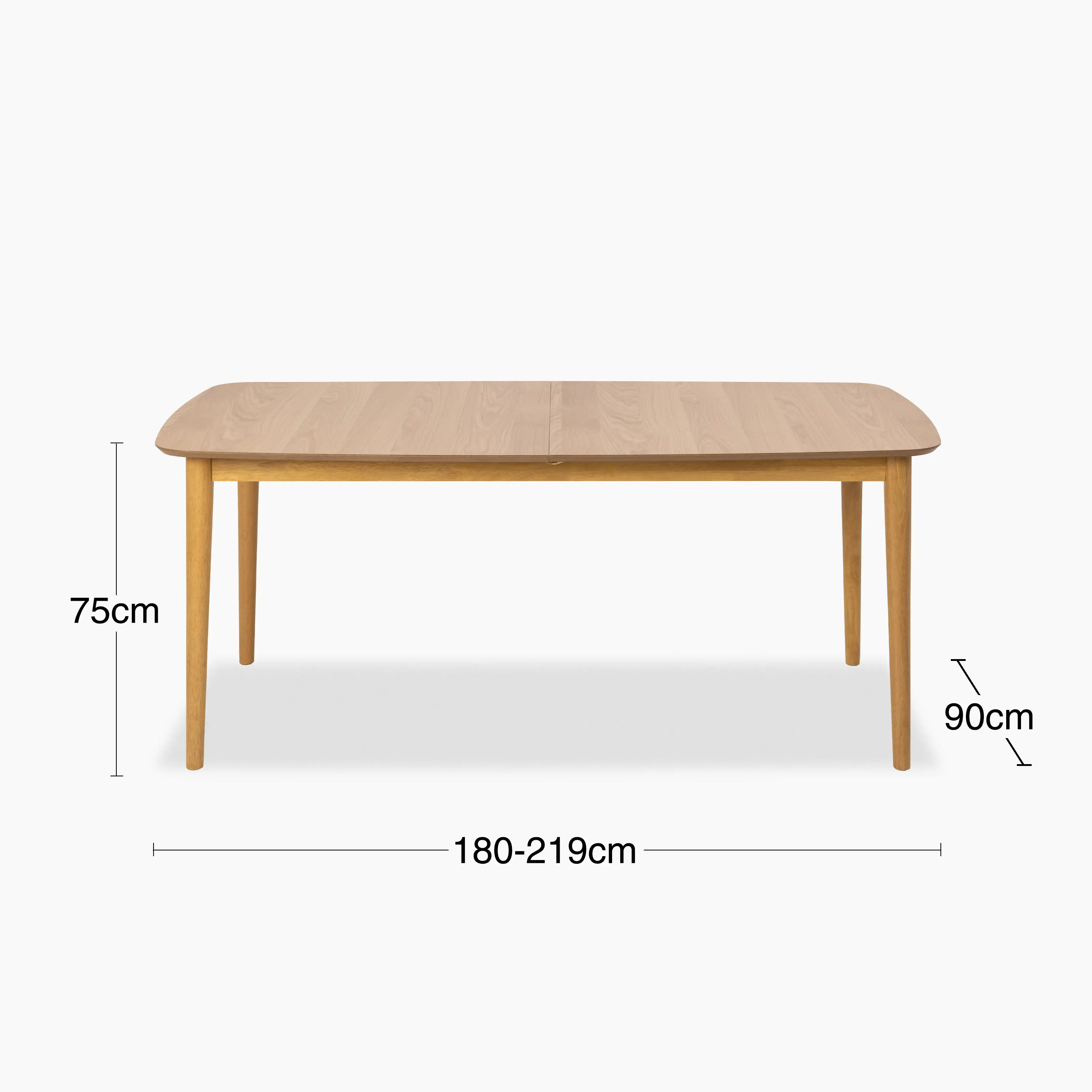 Montreux 6-10 Seat Rectangle Wooden Extendable Dining Table | Oak - Image 6
