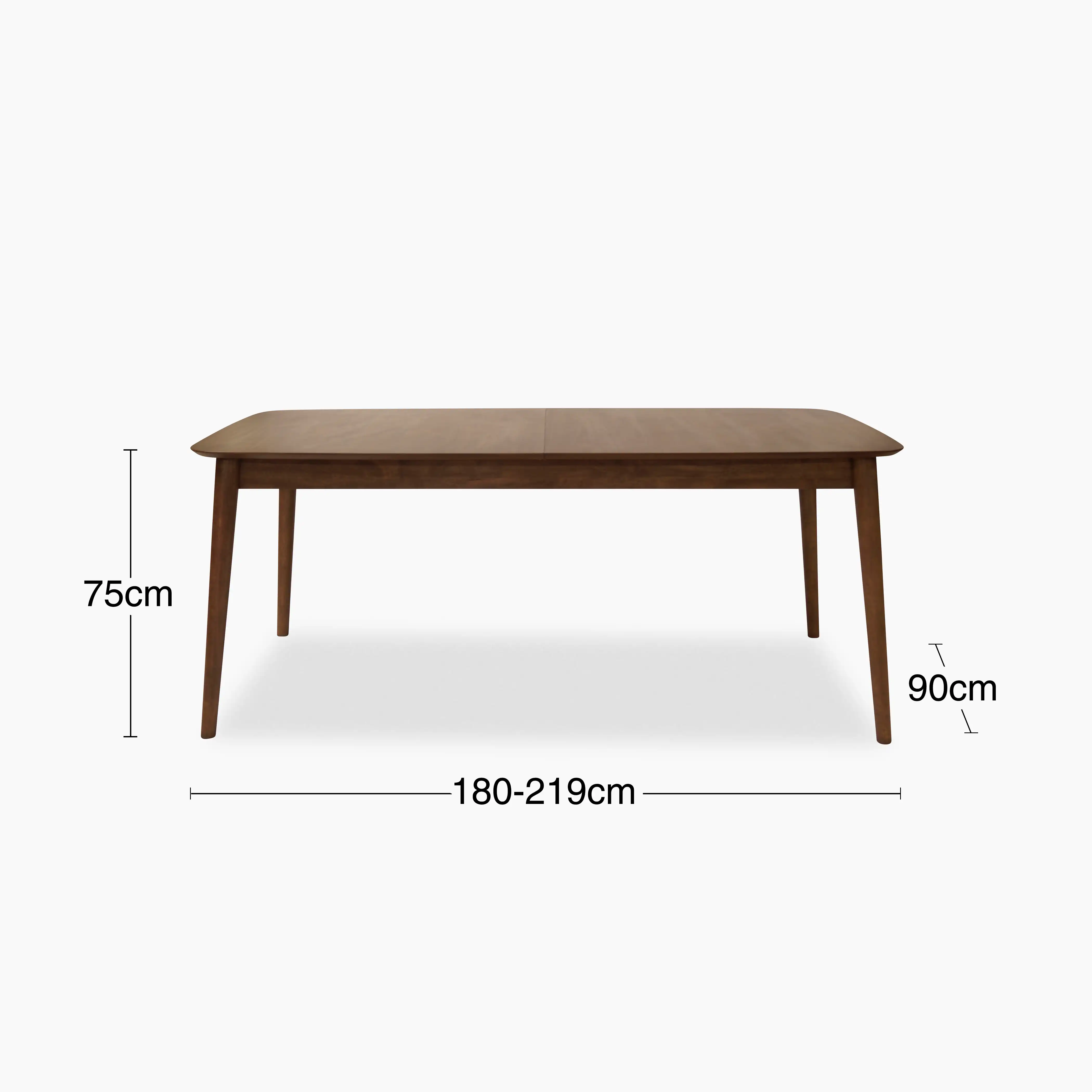 Montreux 6-10 Seat Rectangle Wooden Extendable Dining Table | Walnut - Image 7