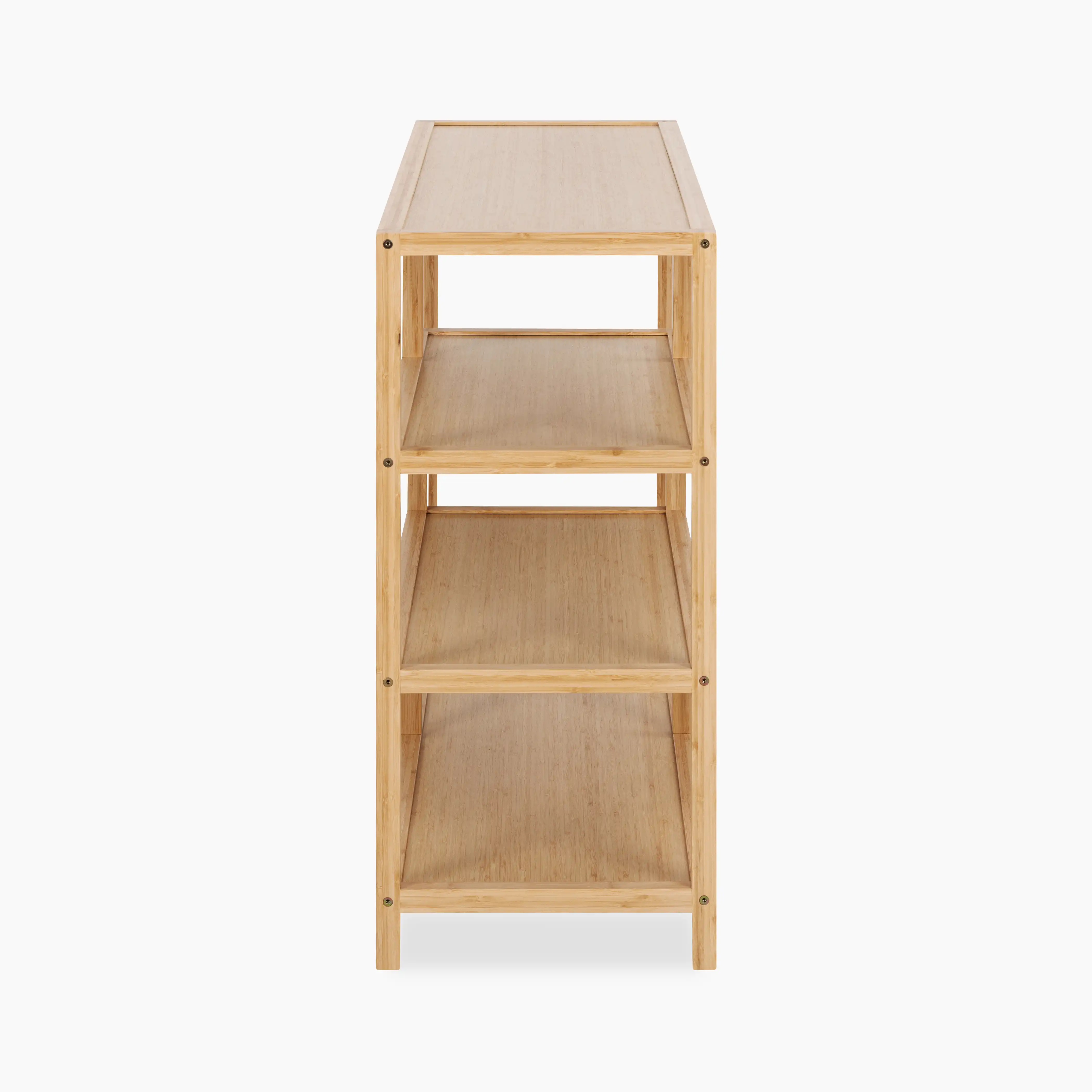 Moso Wide Wooden Bookcase | Natural Bamboo - Image 3