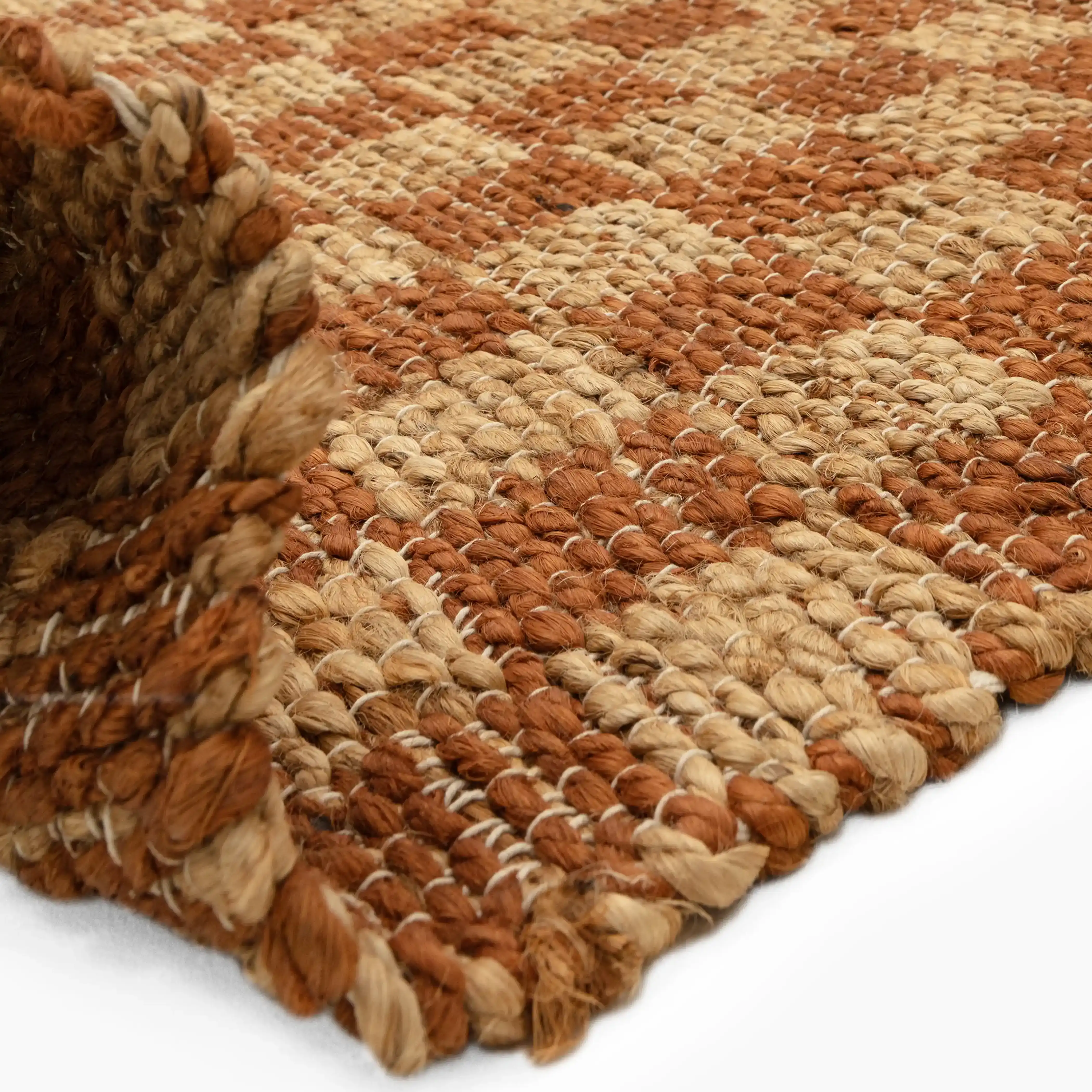 Naturi Handwoven Jute Rug | Rust - Image 3