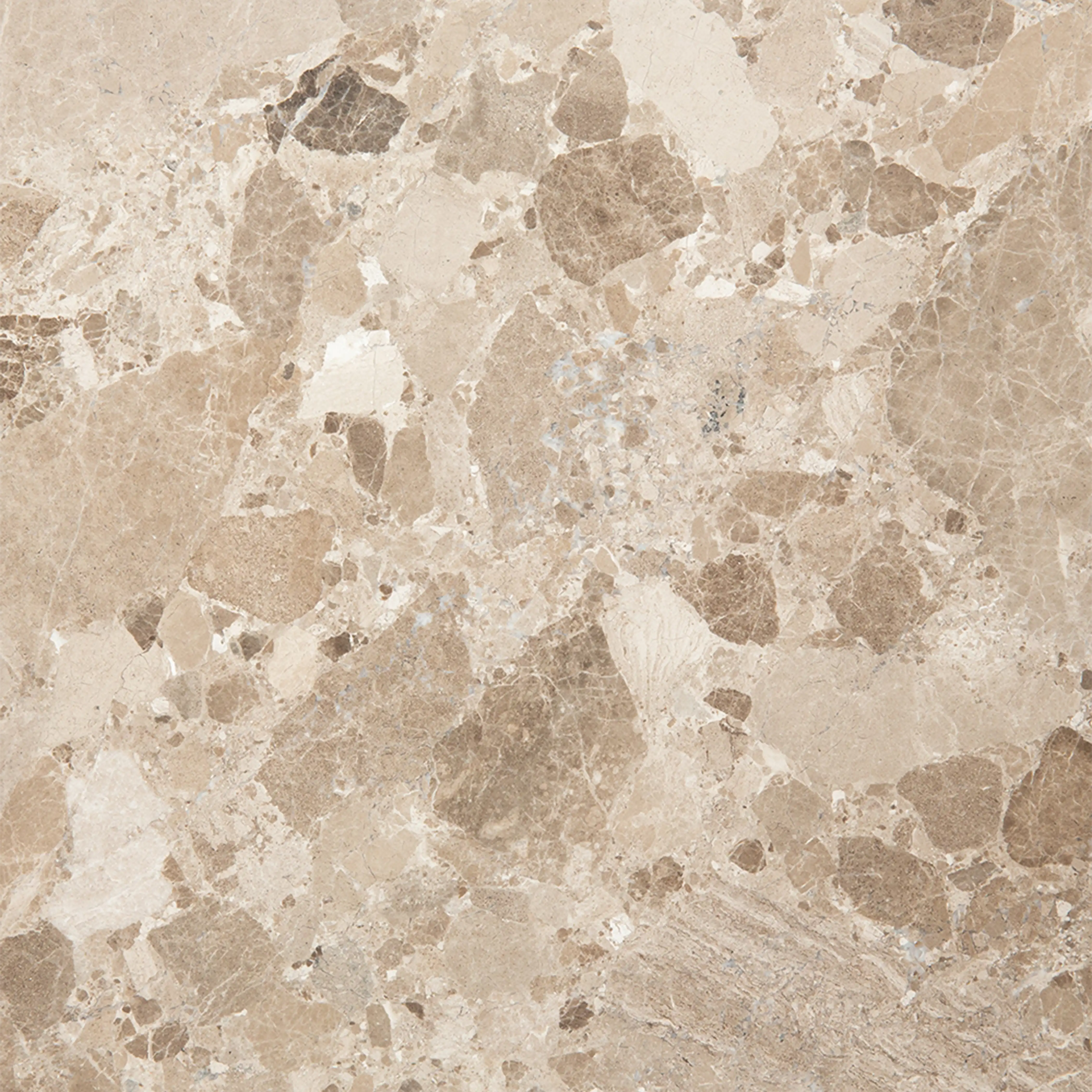 Naxos Round Side Table | Latte Marble - Image 3