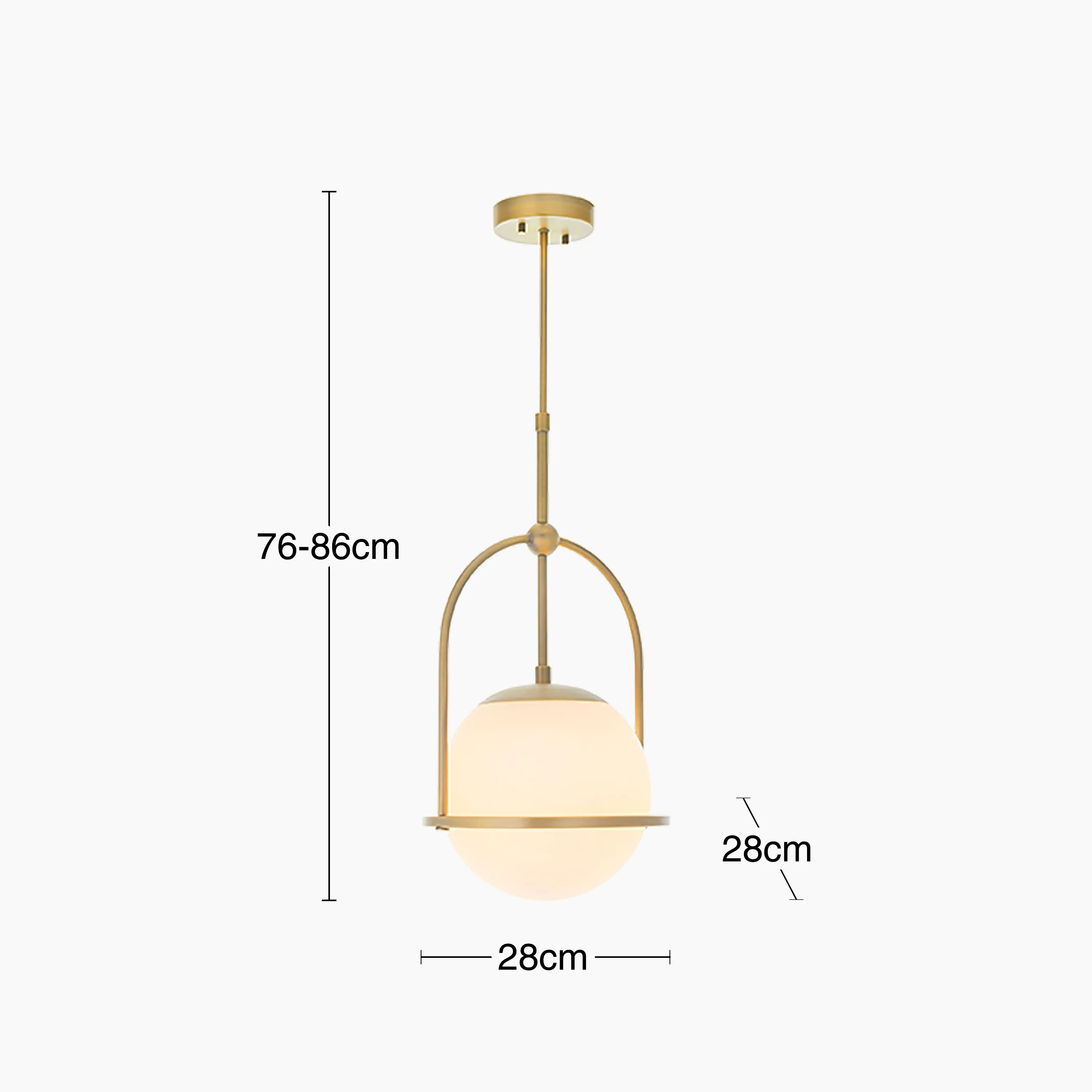 Niamh Pendant Light | Brass - Image 4