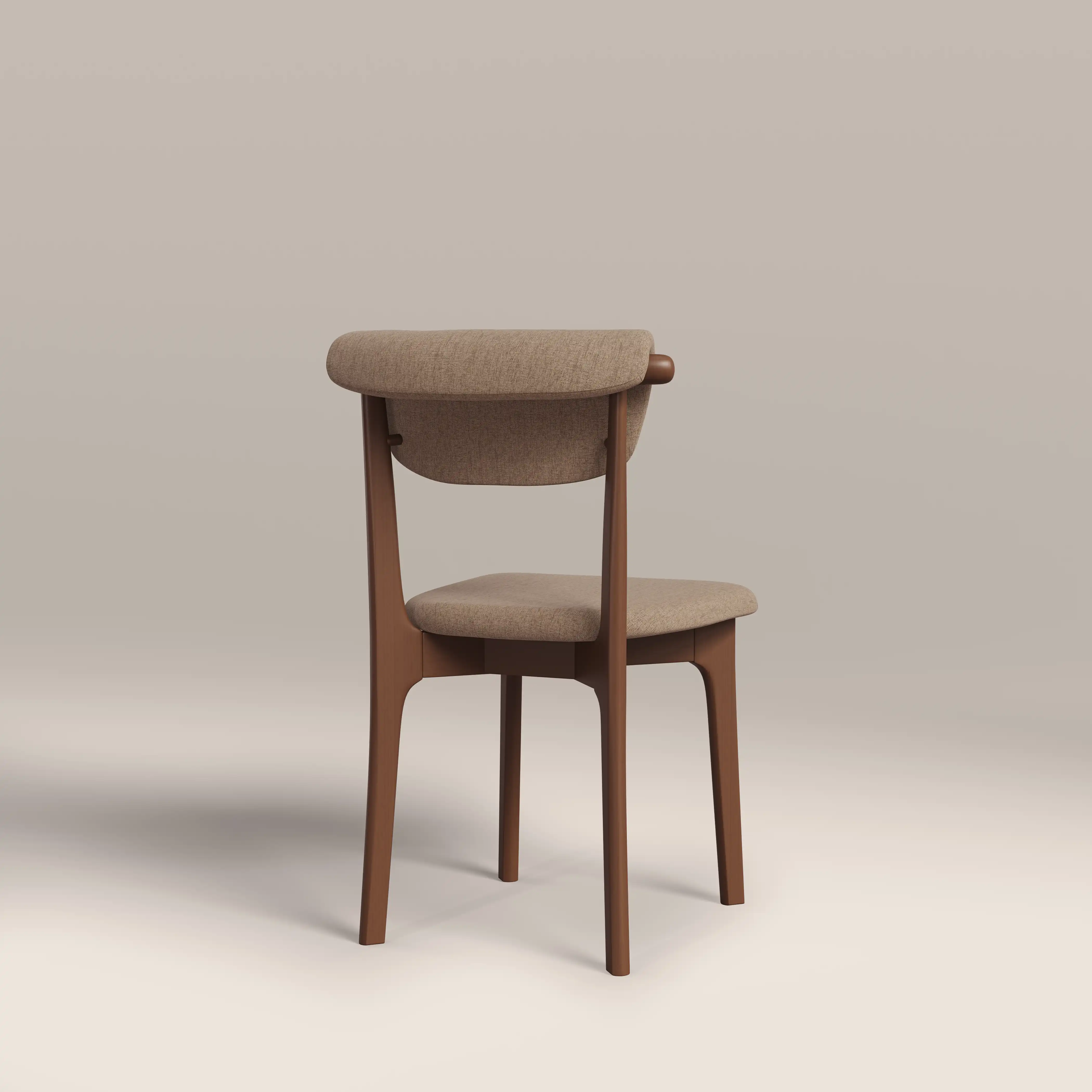 Nobu Dining Chair | Latte Sustainable Fabric & Walnut - Image 6
