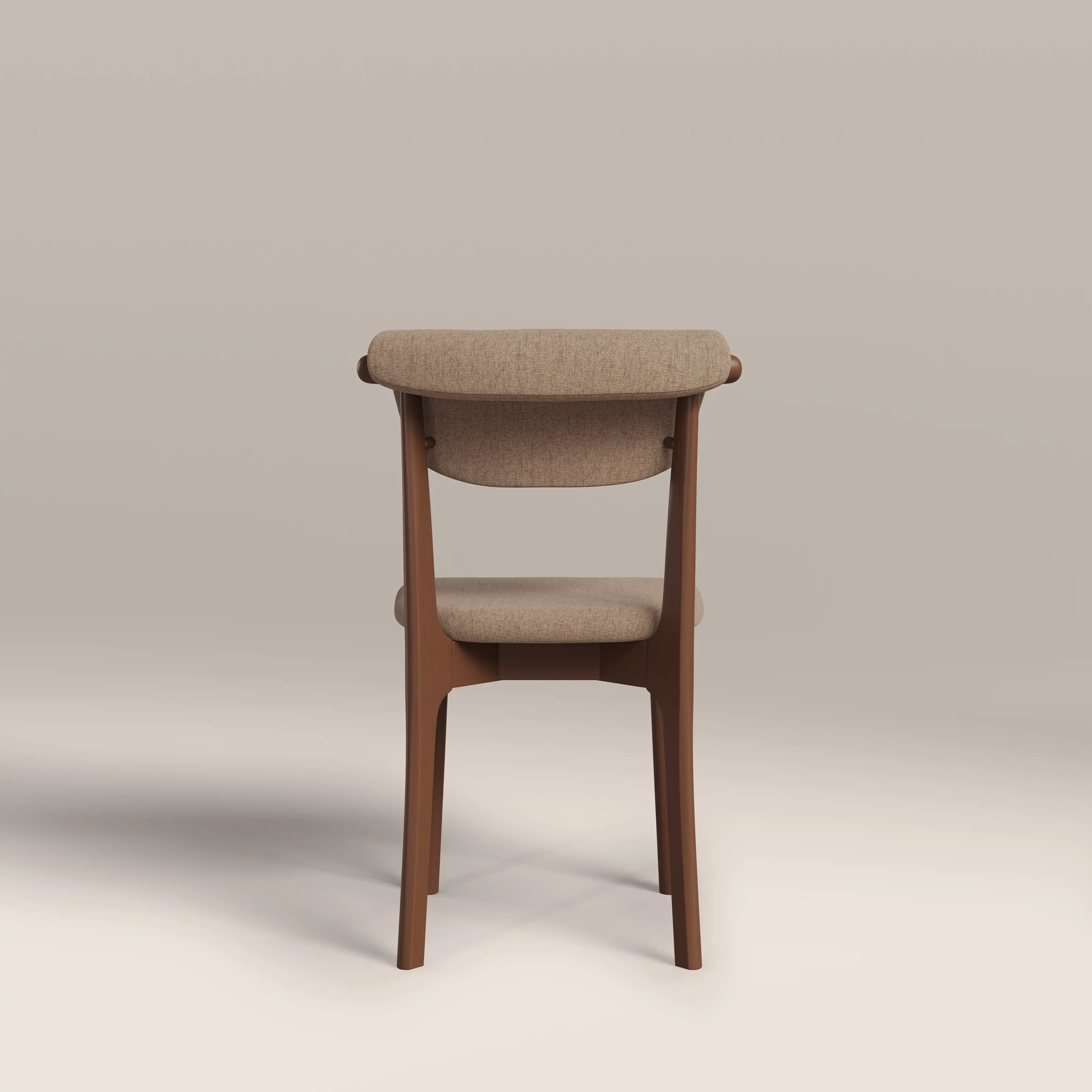 Nobu Dining Chair | Latte Sustainable Fabric & Walnut - Image 7
