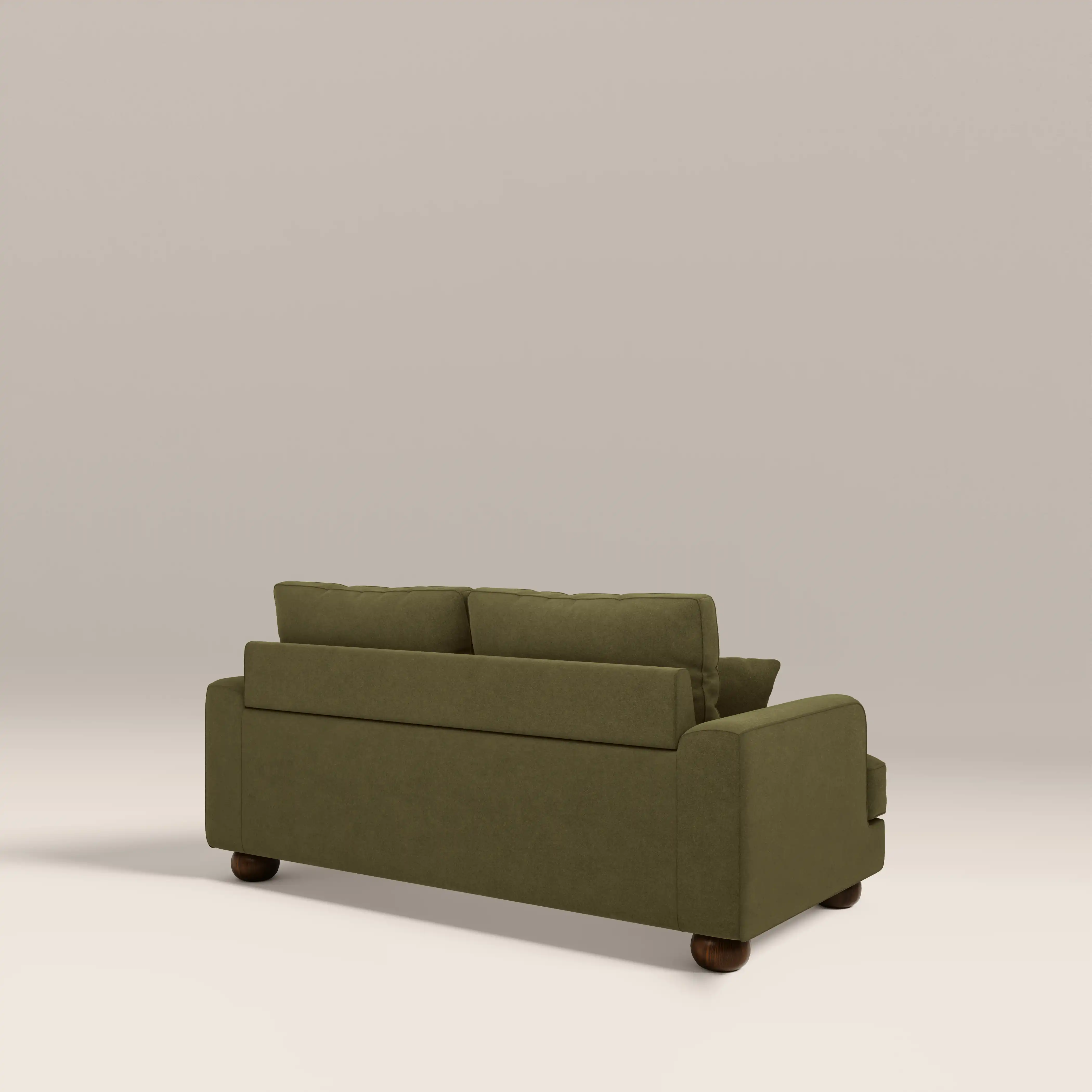 Nola 2 Seater Sofa | Moss Green Sustainable Mohair Velvet - Image 5