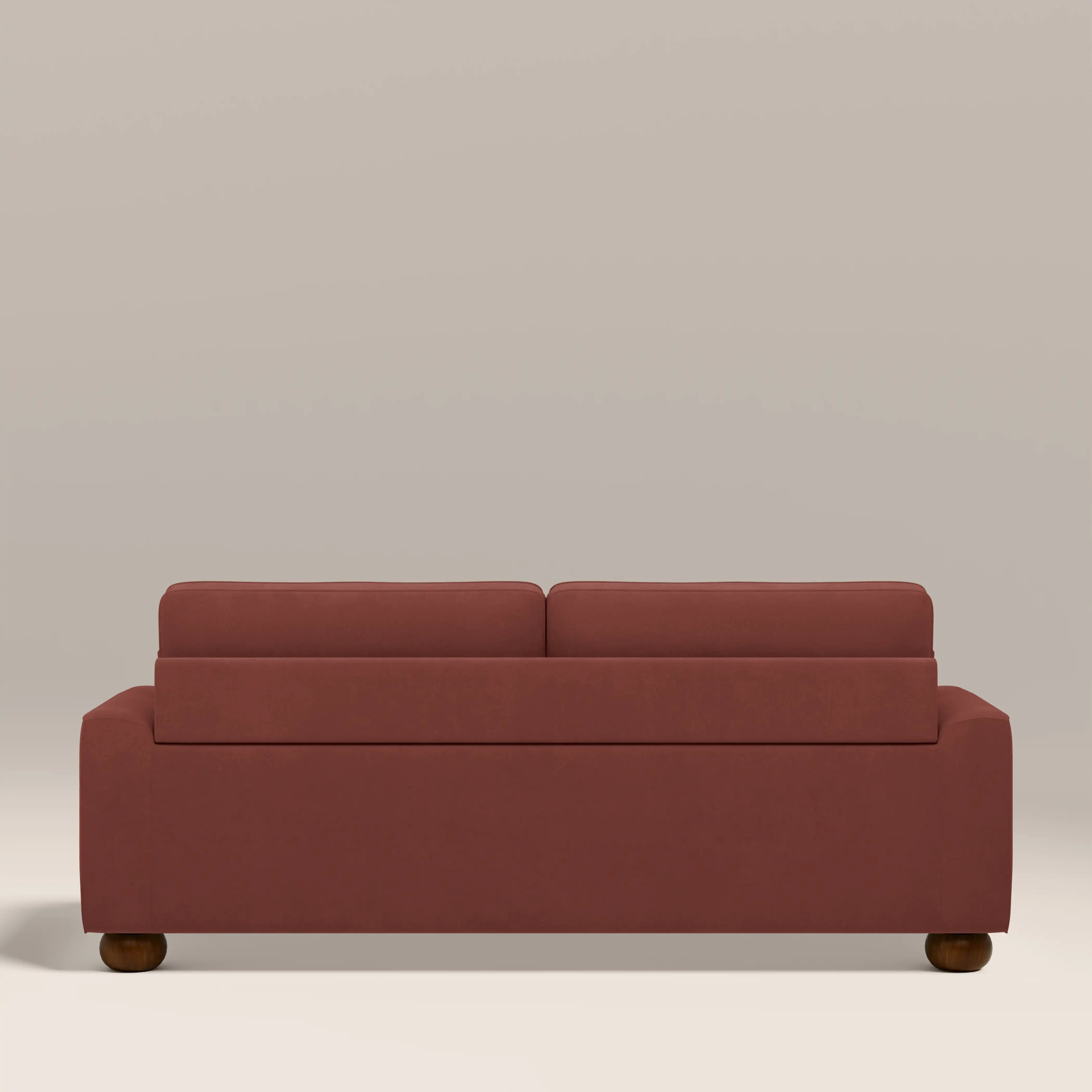 Nola 3 Seater Sofa | Rust Red Sustainable Velvet - Image 6