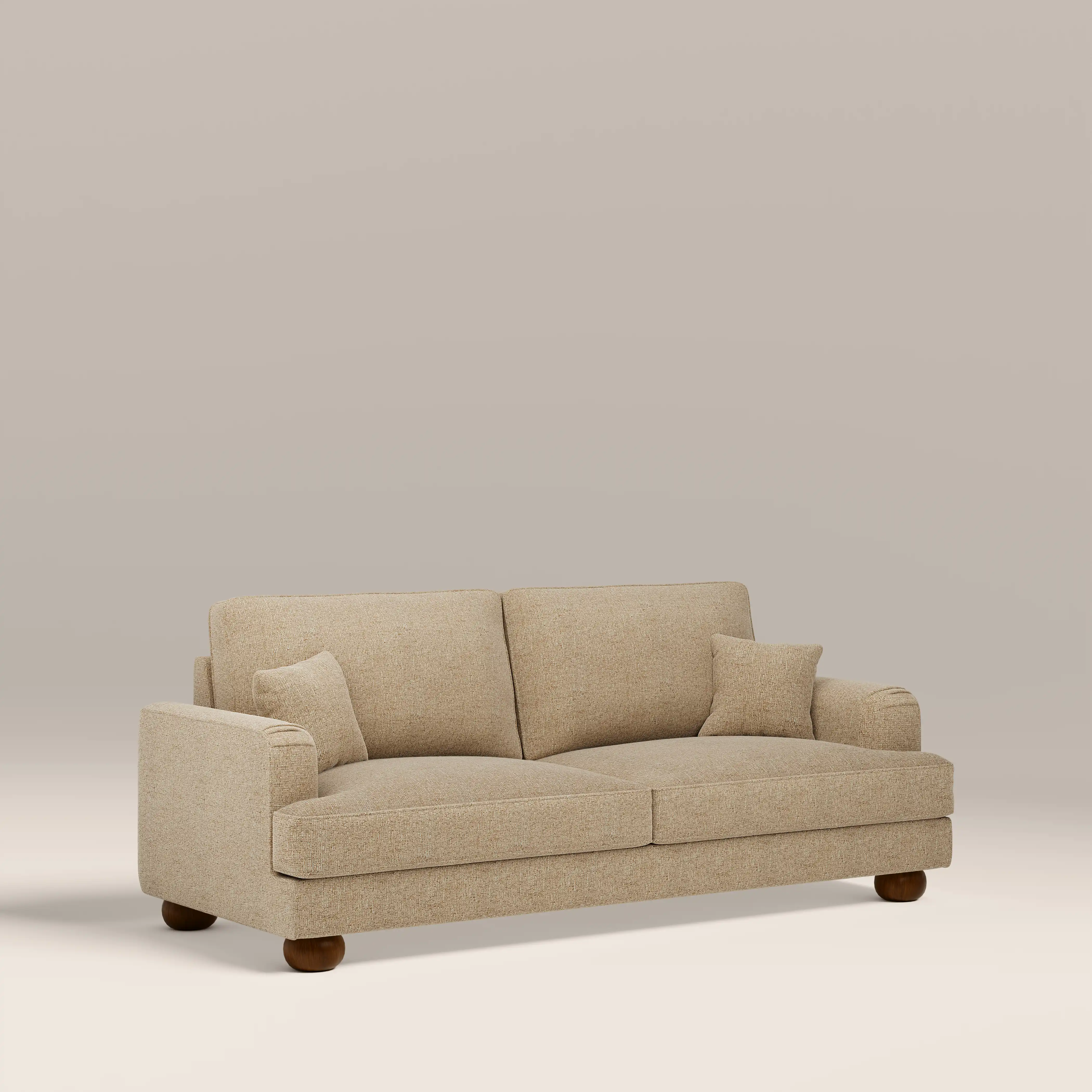 Nola 3 Seater Sofa | Speckled Latte Boucle - Image 2