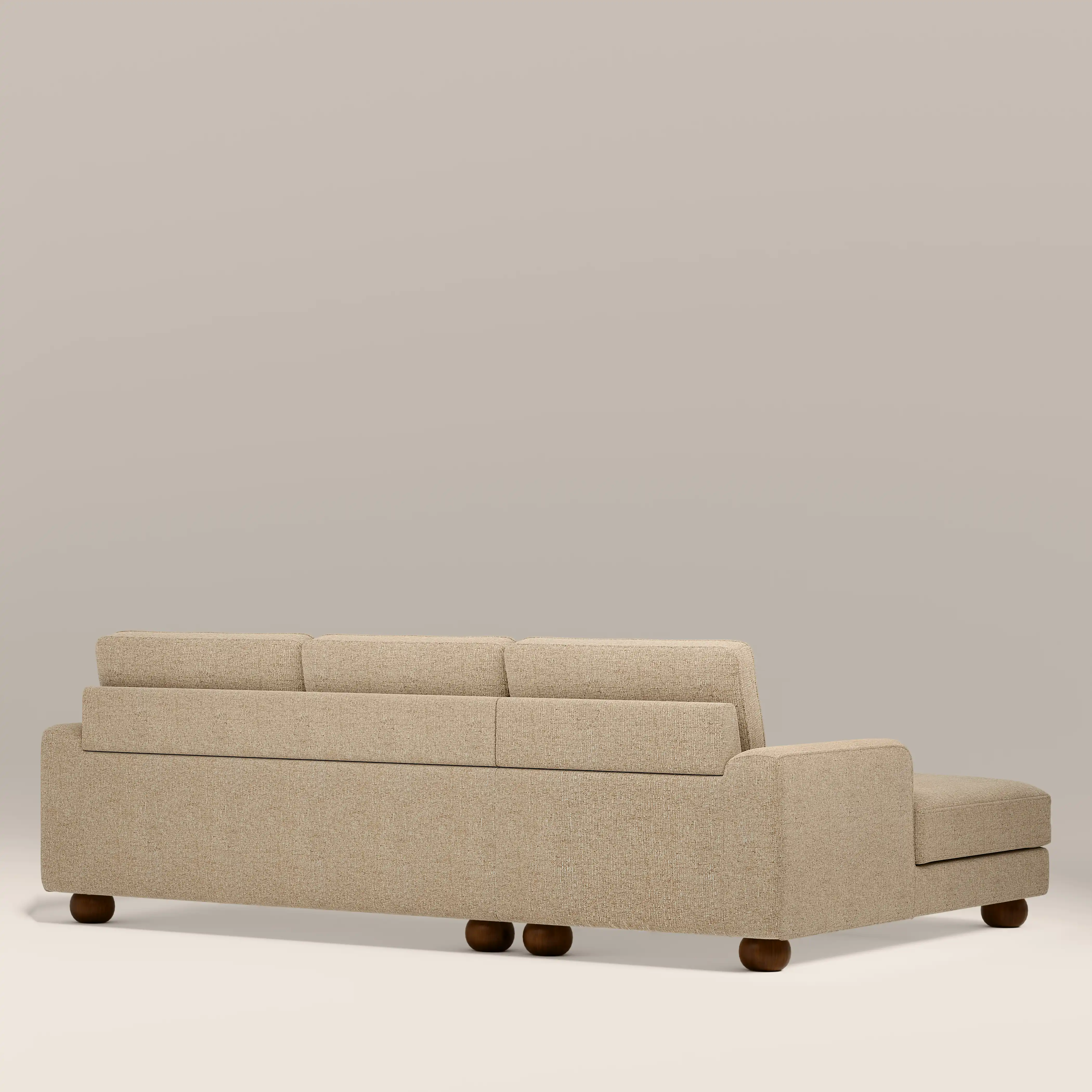 Nola Left Hand Chaise Sofa | Speckled Latte Boucle - Image 5