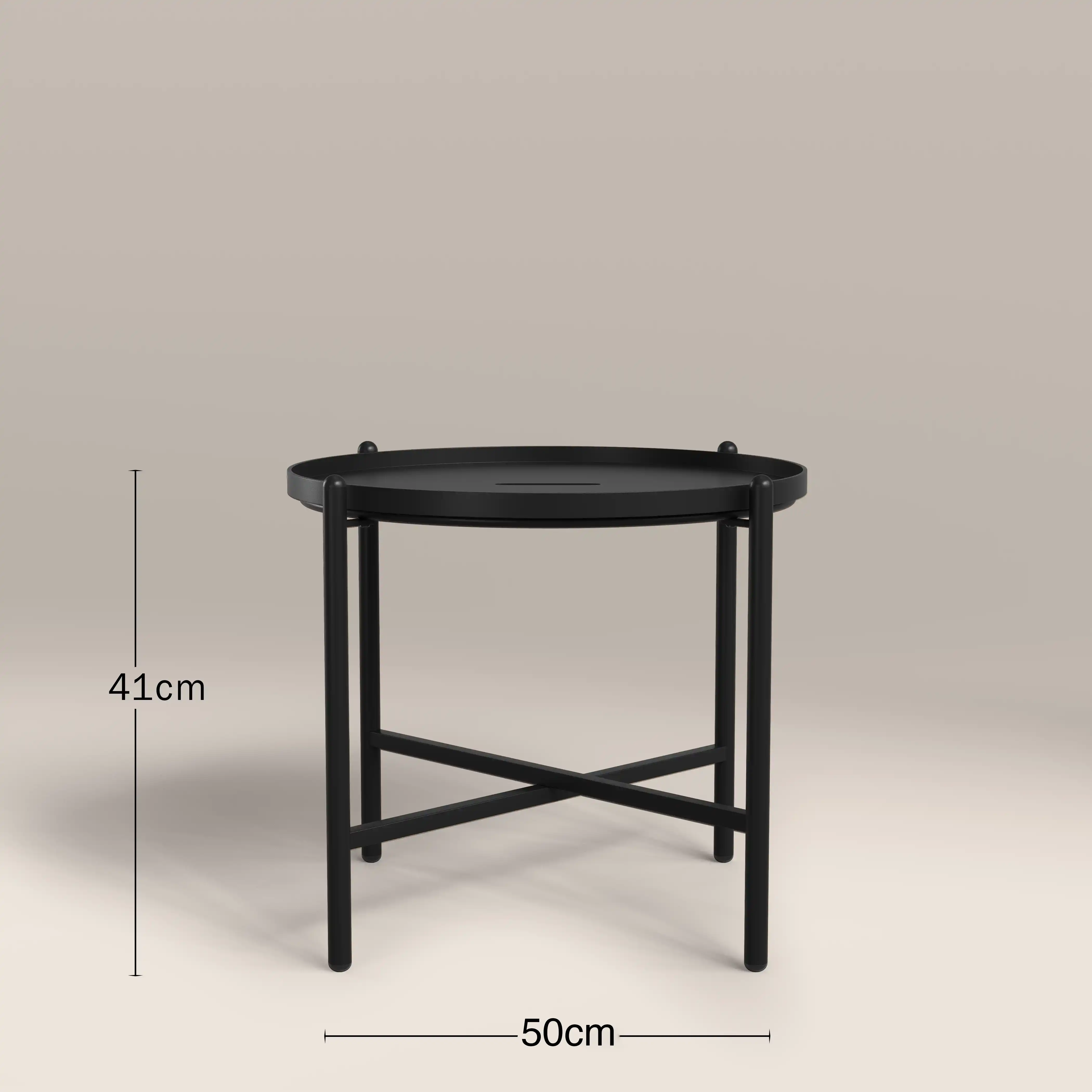 Odessa Garden Bistro Lounge Set |  Natural Boucle & Charcoal Black - Image 7