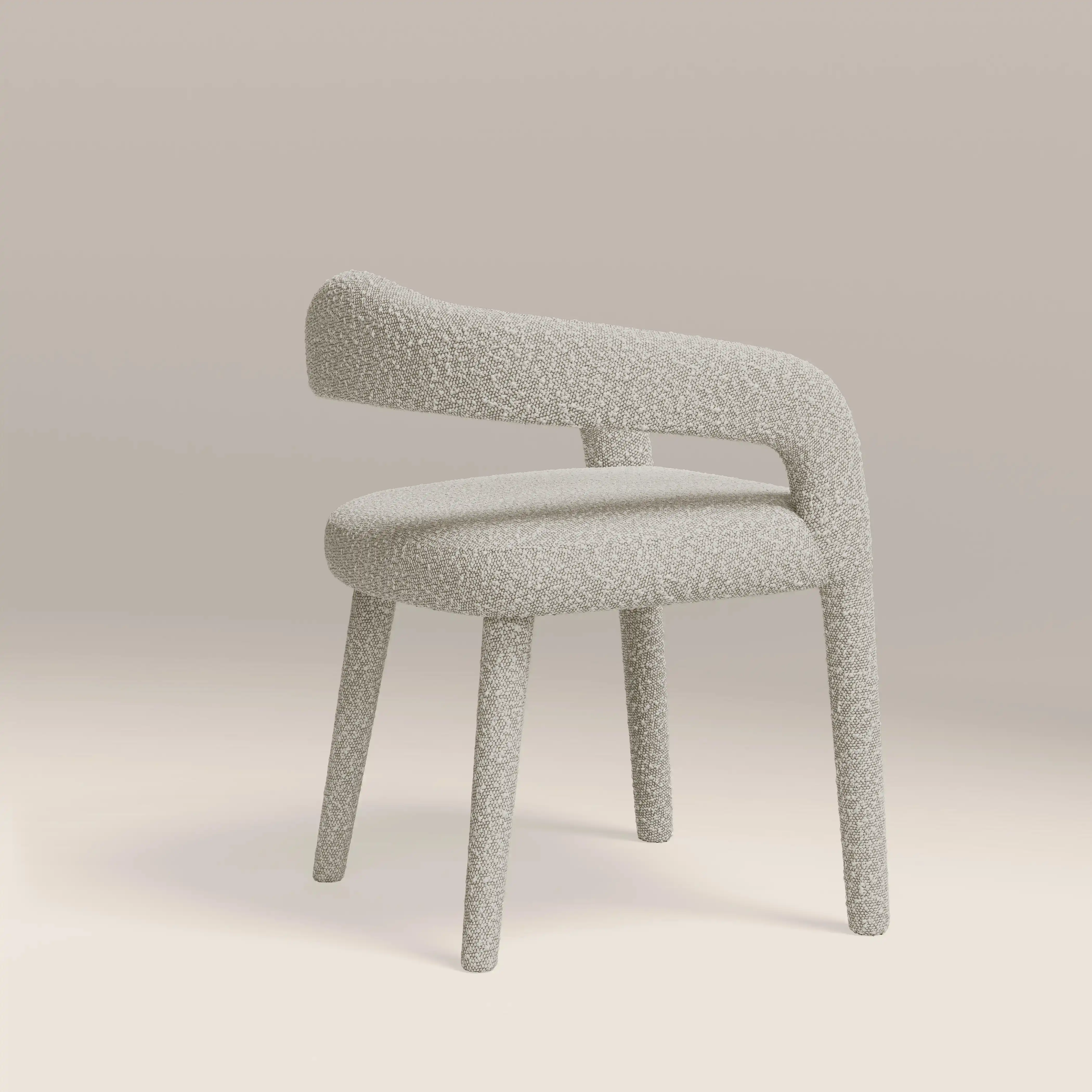 Ophelia Carver Dining Chair | Speckled Stone Sustainable Boucle - Image 6
