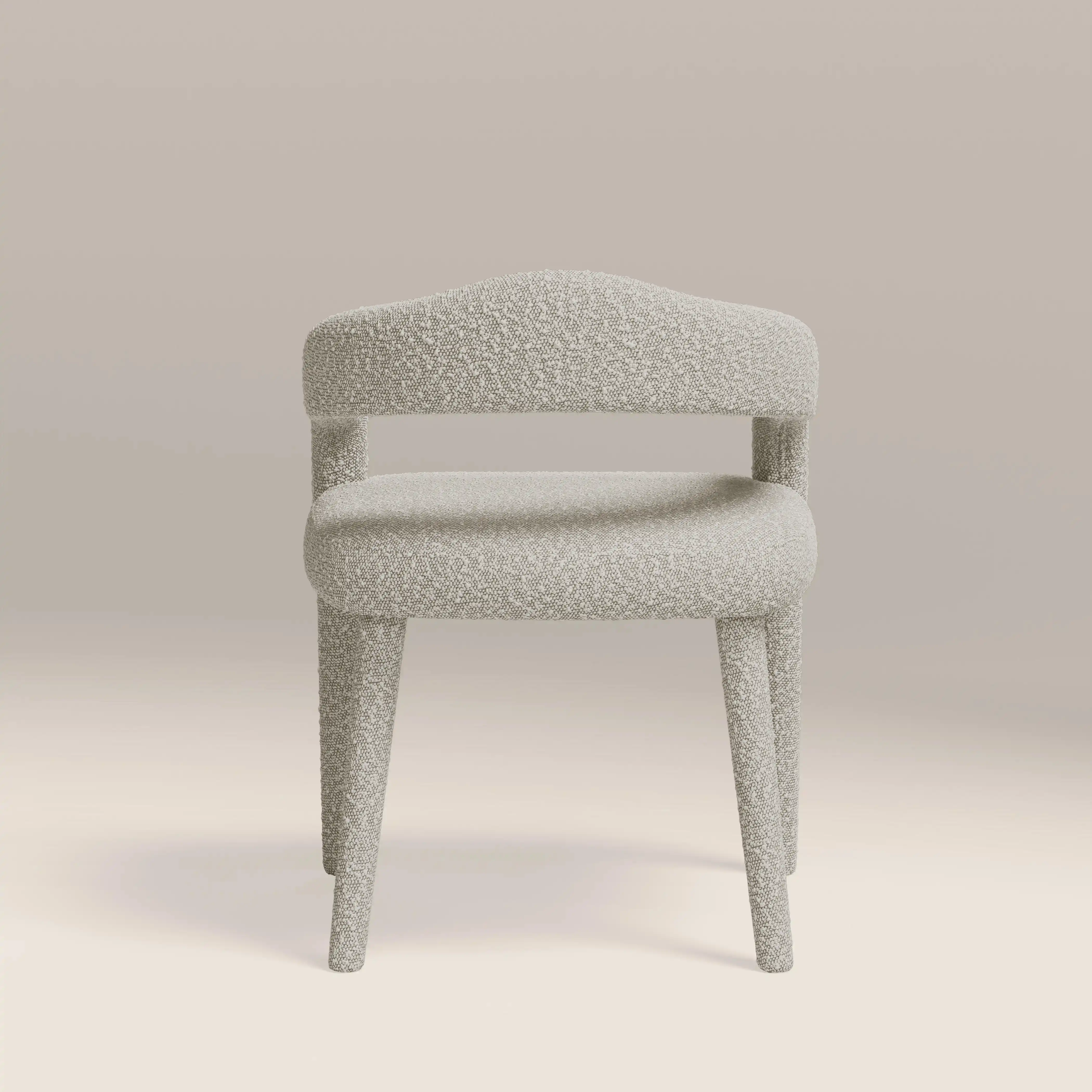 Ophelia Carver Dining Chair | Speckled Stone Sustainable Boucle - Image 7