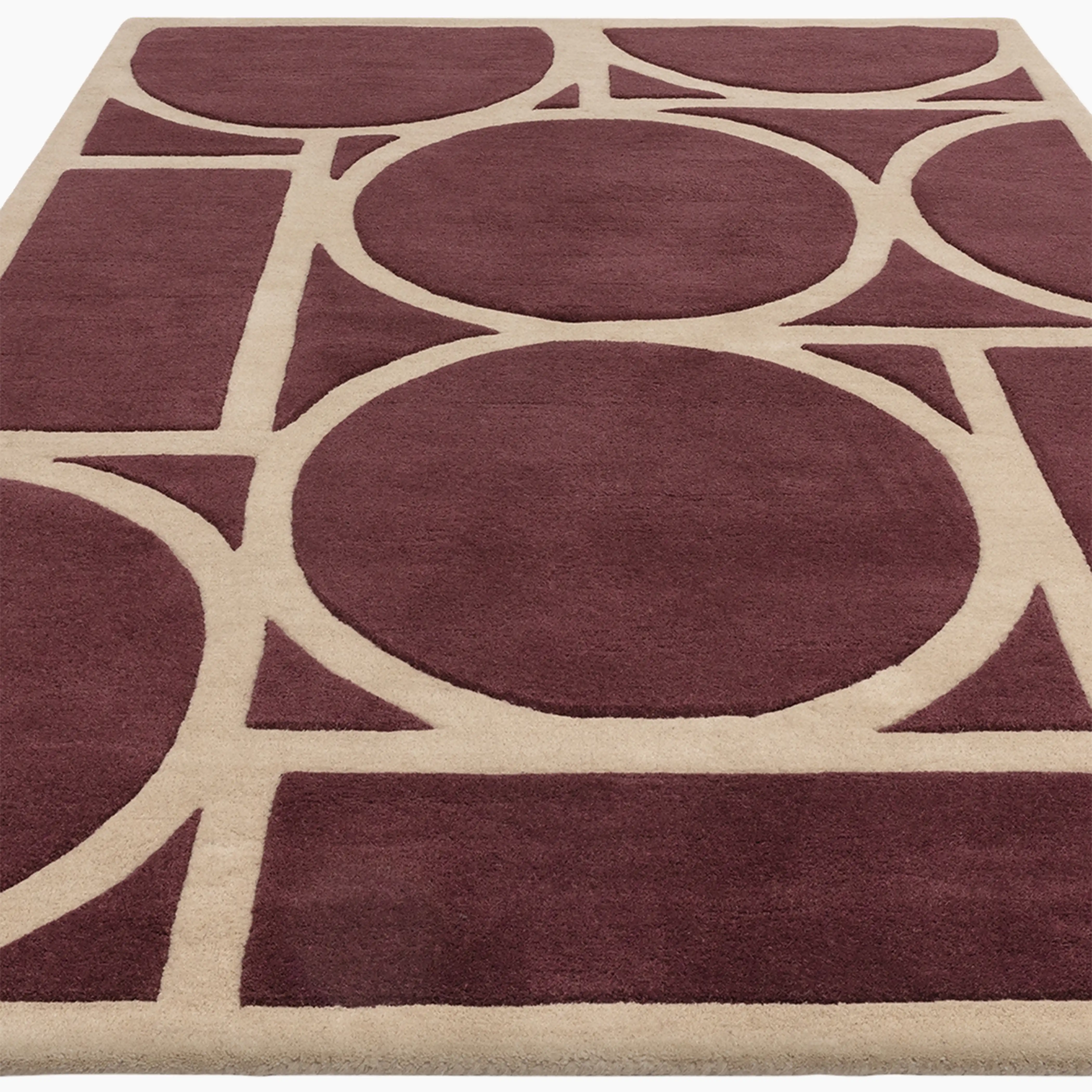 Orson Hand Tufted Rug | Plum - Image 3