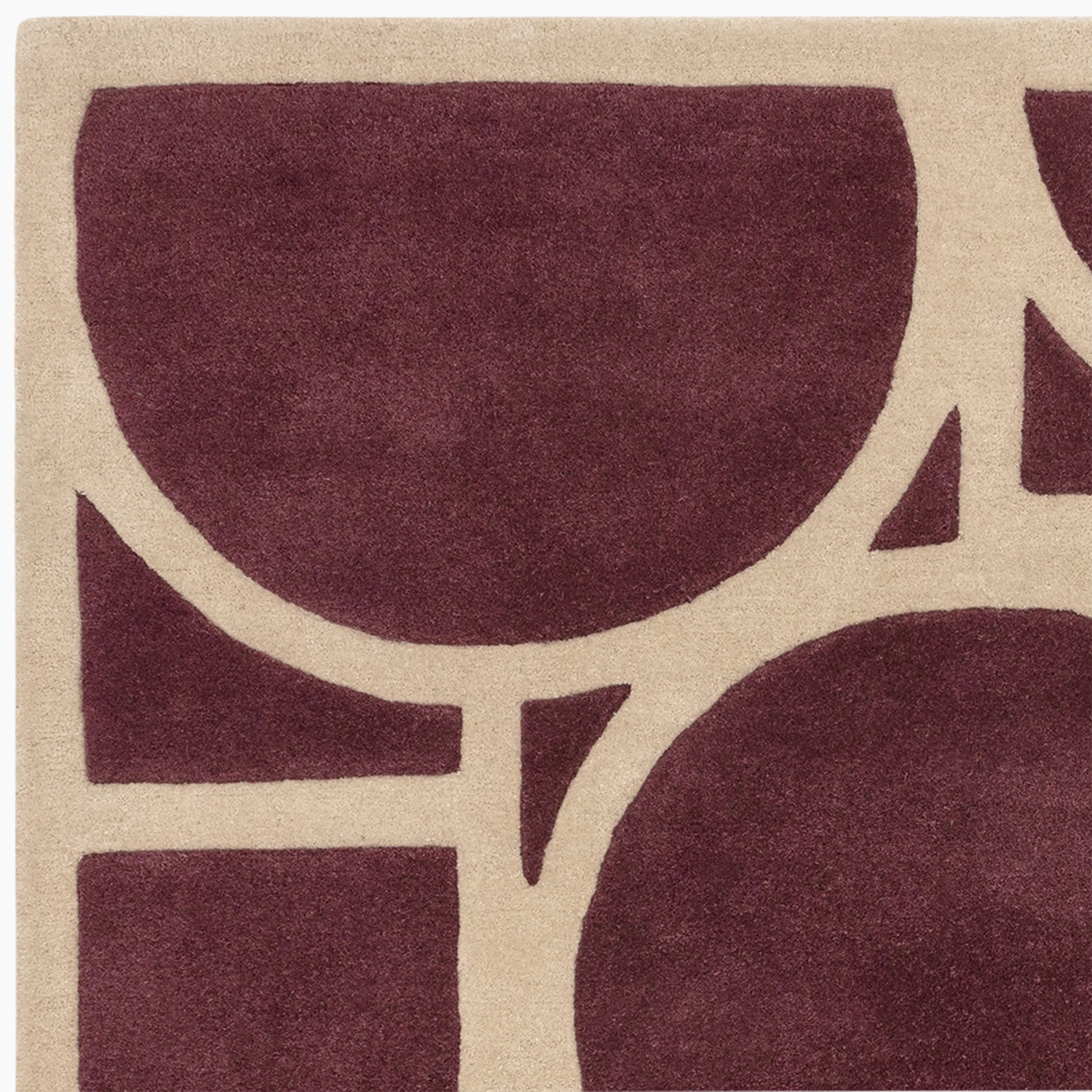 Orson Hand Tufted Rug | Plum - Image 4