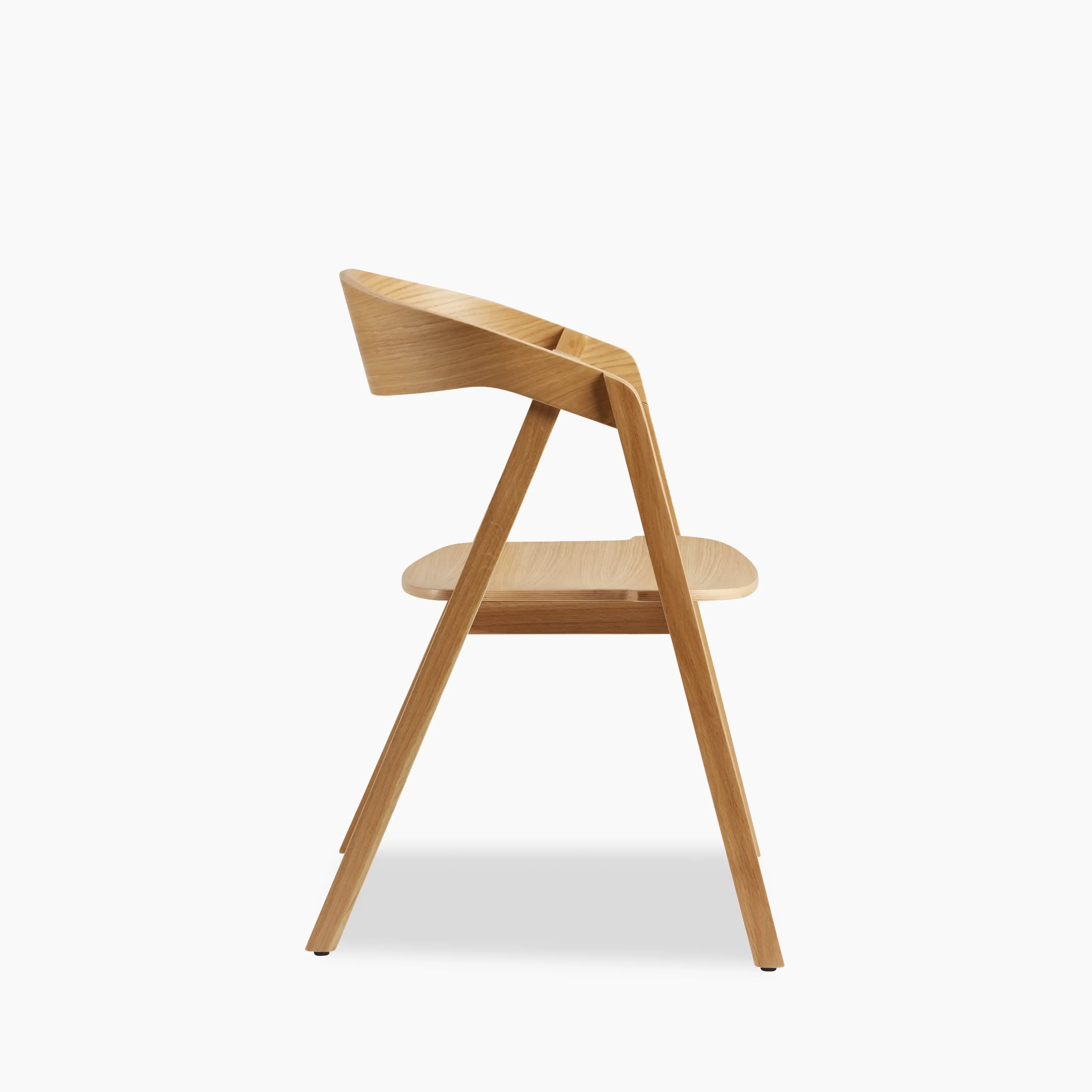 Osaka Stackable Wooden Carver Dining Chair | Oak - Image 2