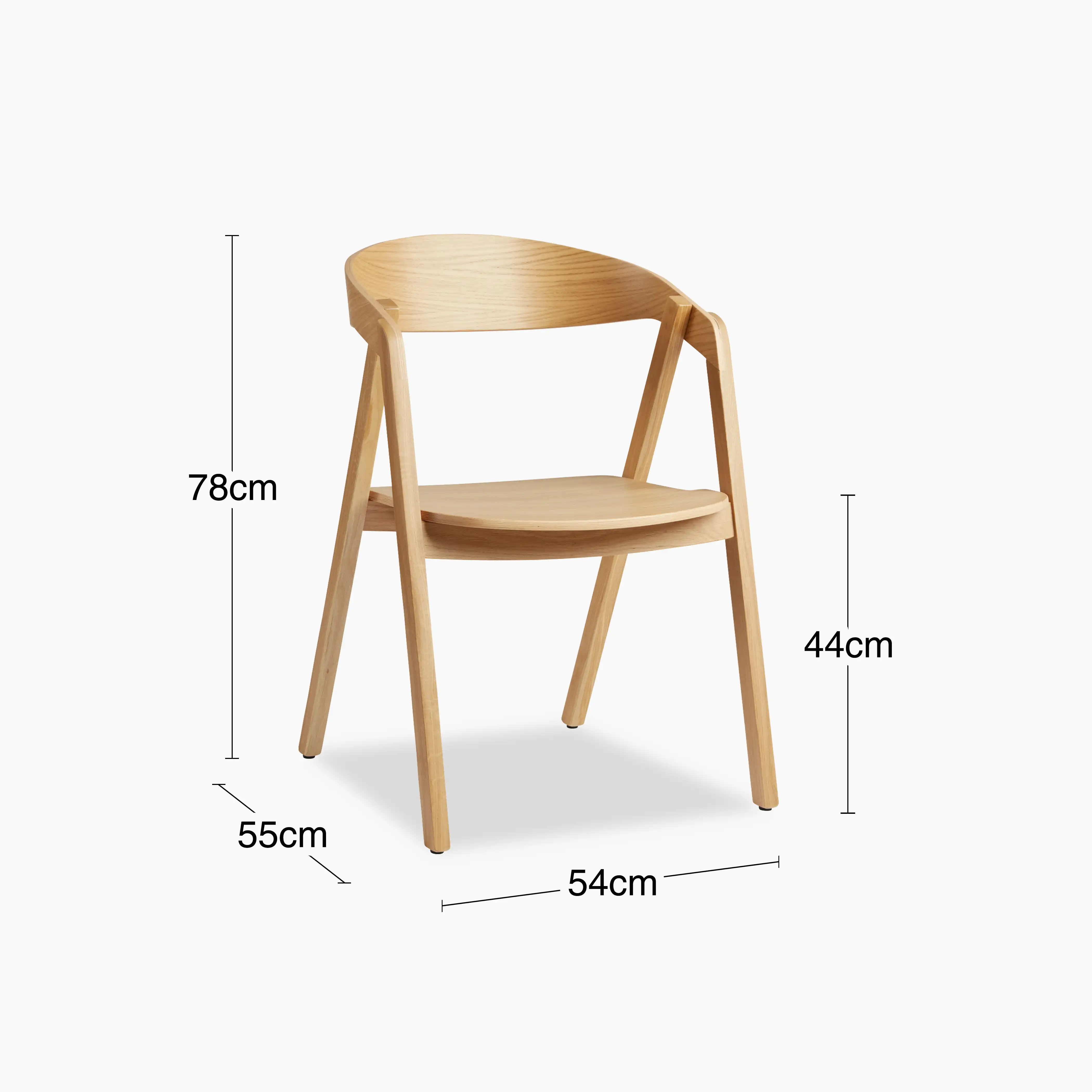 Osaka Stackable Wooden Carver Dining Chair | Oak - Image 7