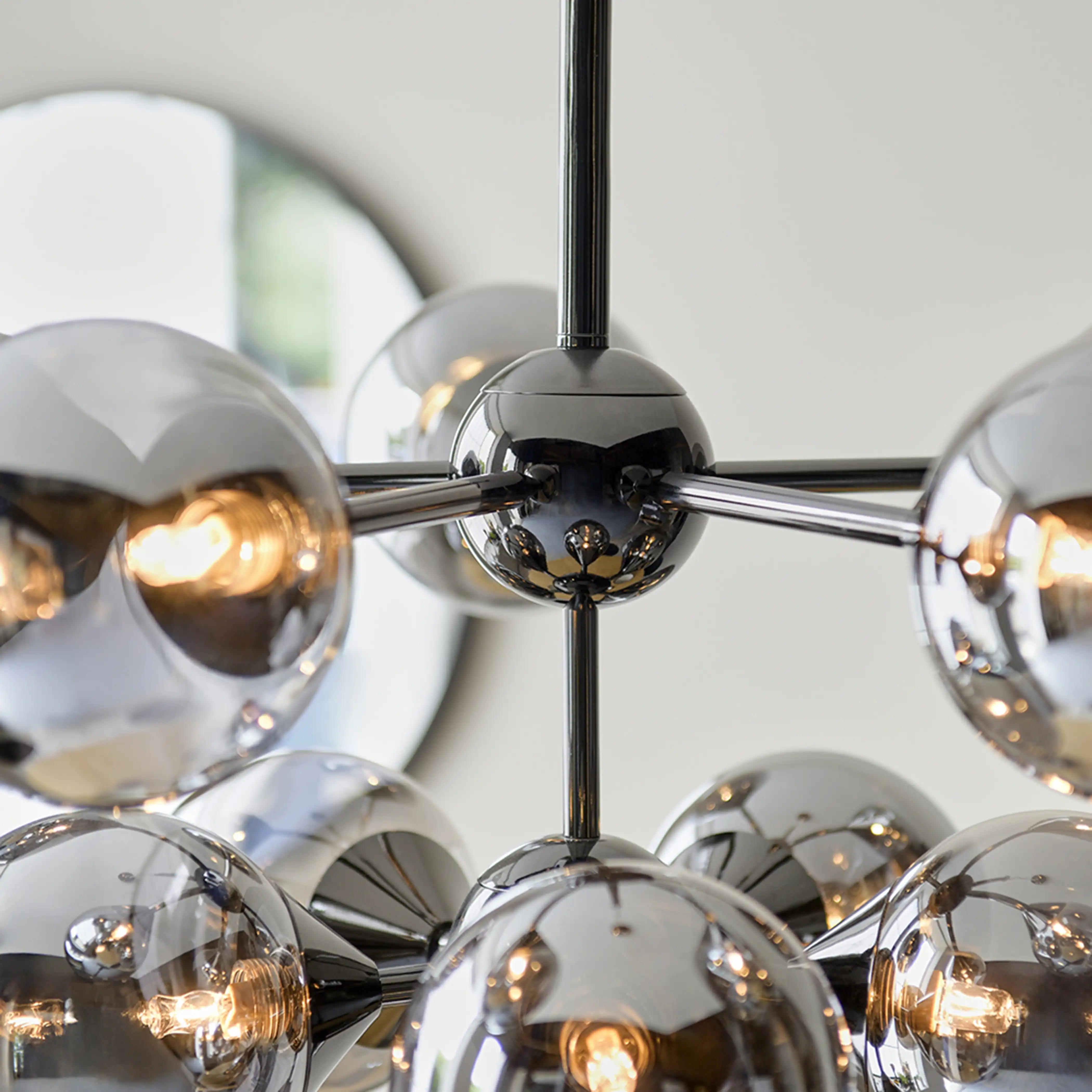Oscar 11 Light Pendant Light | Black - Image 6
