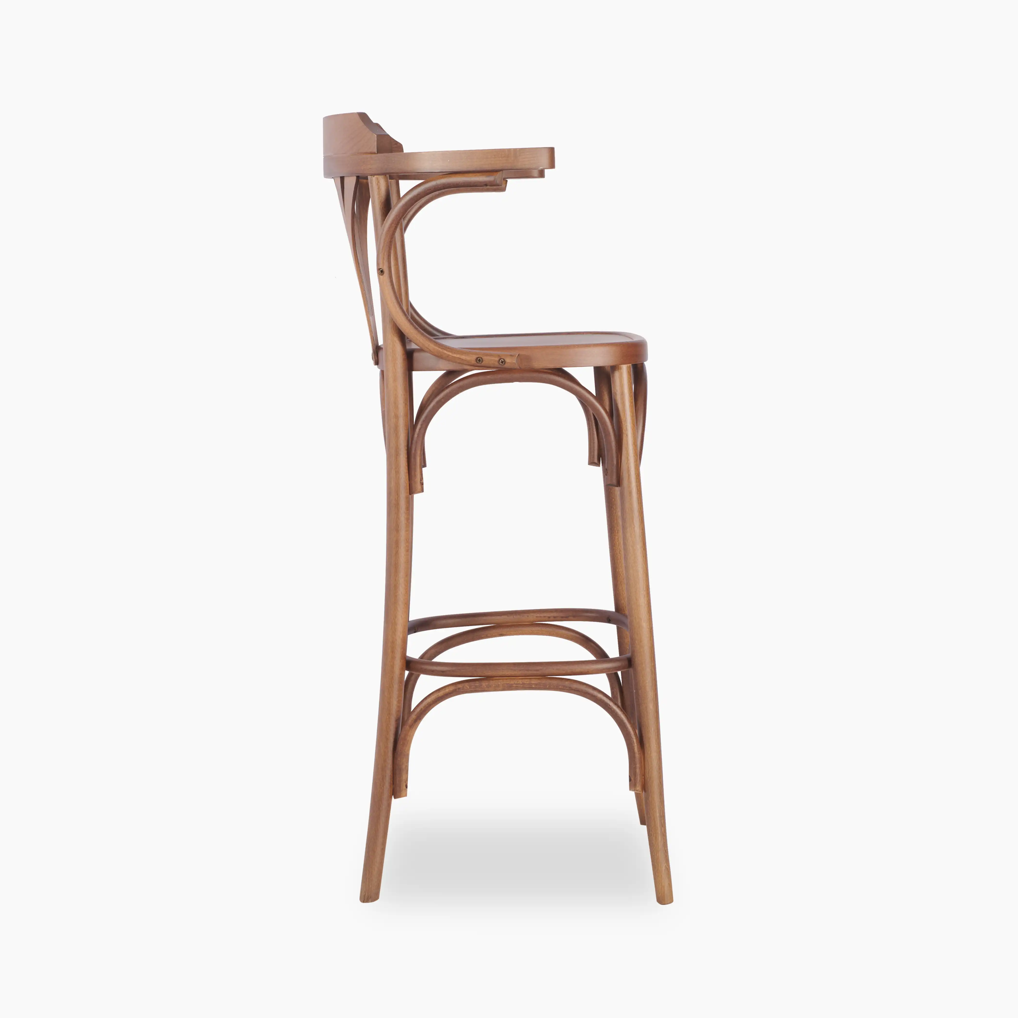 Paris Wooden Bar Stool - Image 3