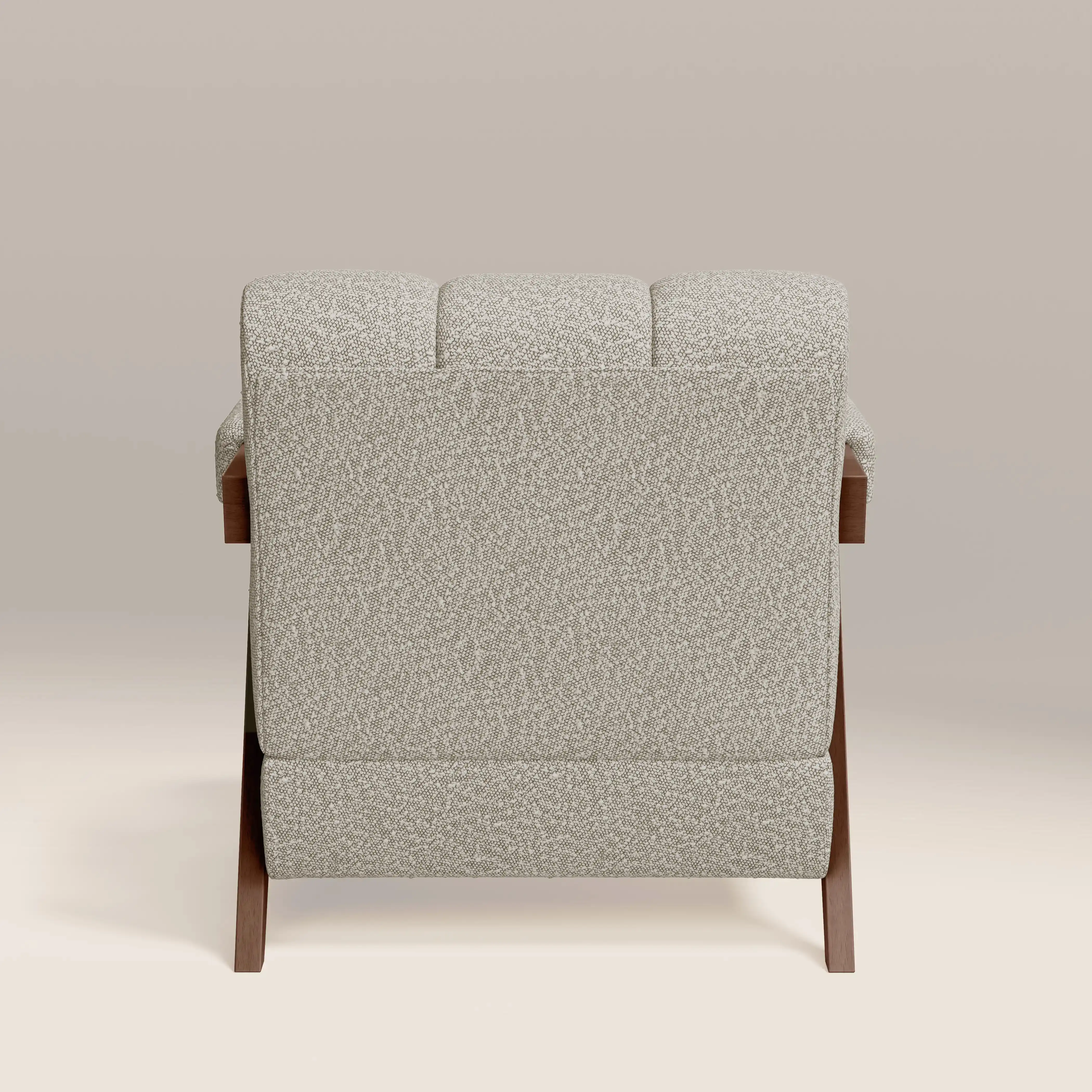 Paulo Accent Chair | Speckled Stone Sustainable Boucle & Walnut - Image 7