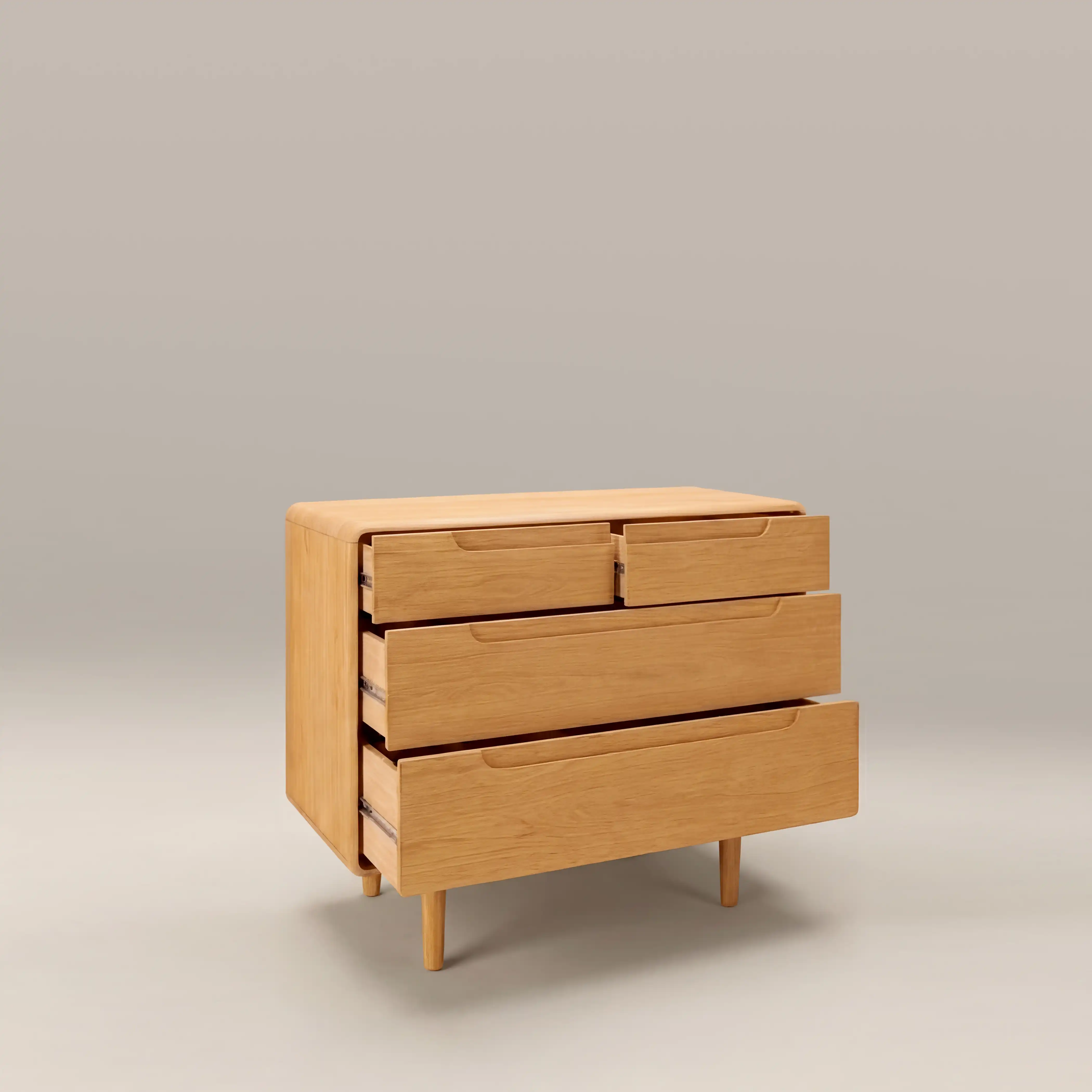 Percy 4 Drawer Chest of Drawers | Oak - Image 2