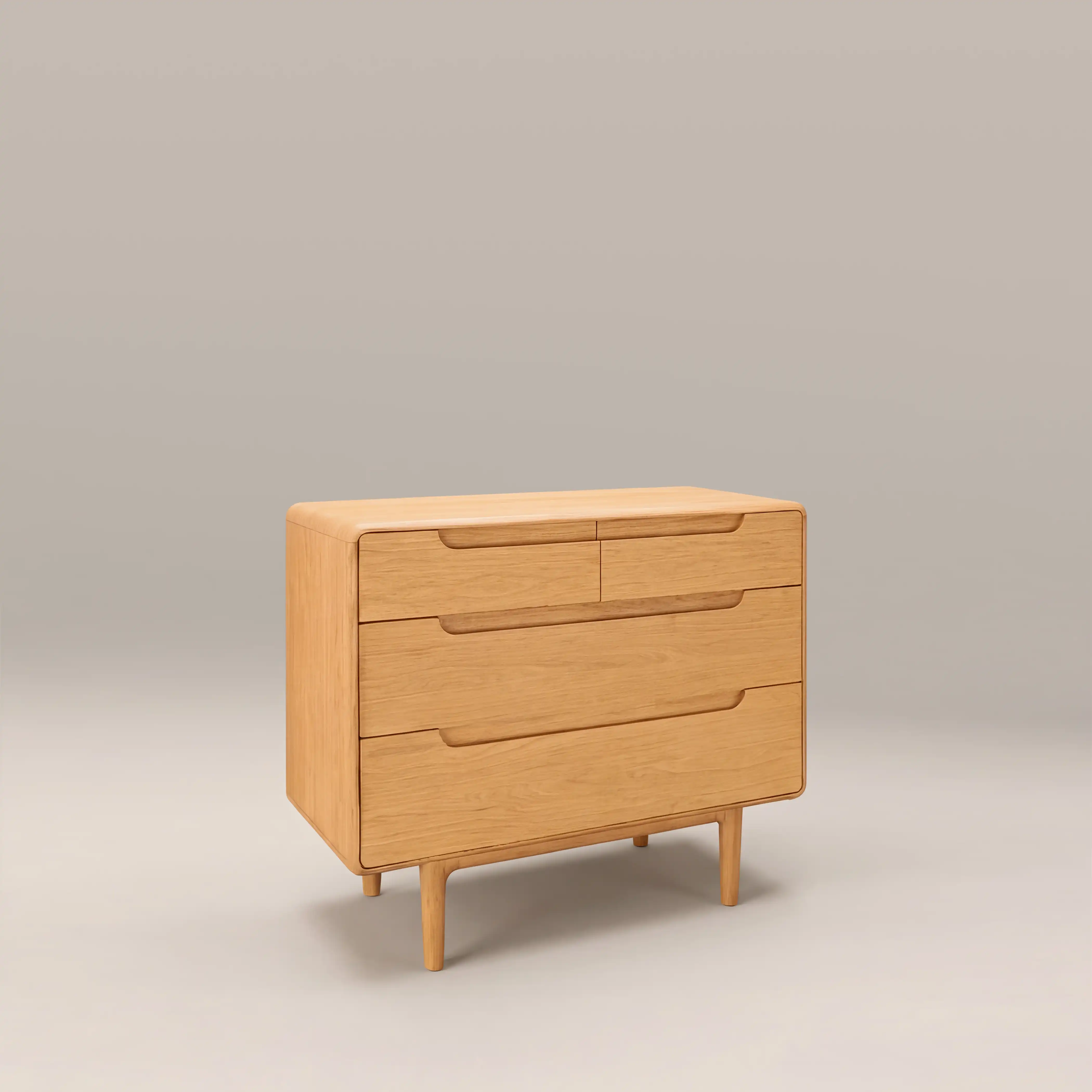Percy 4 Drawer Chest of Drawers | Oak - Image 3