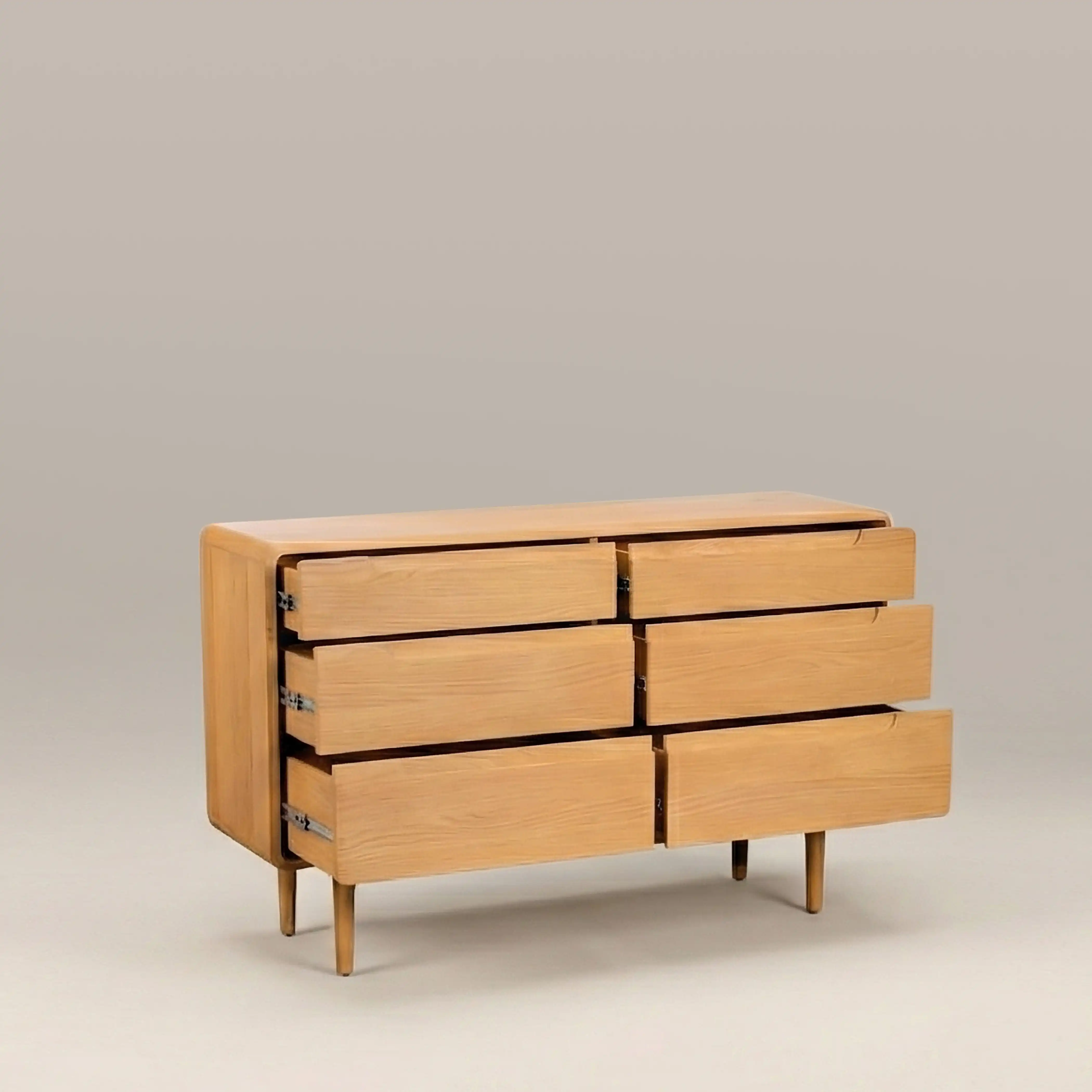 Percy 6 Drawer Chest of Drawers | Oak - Image 2