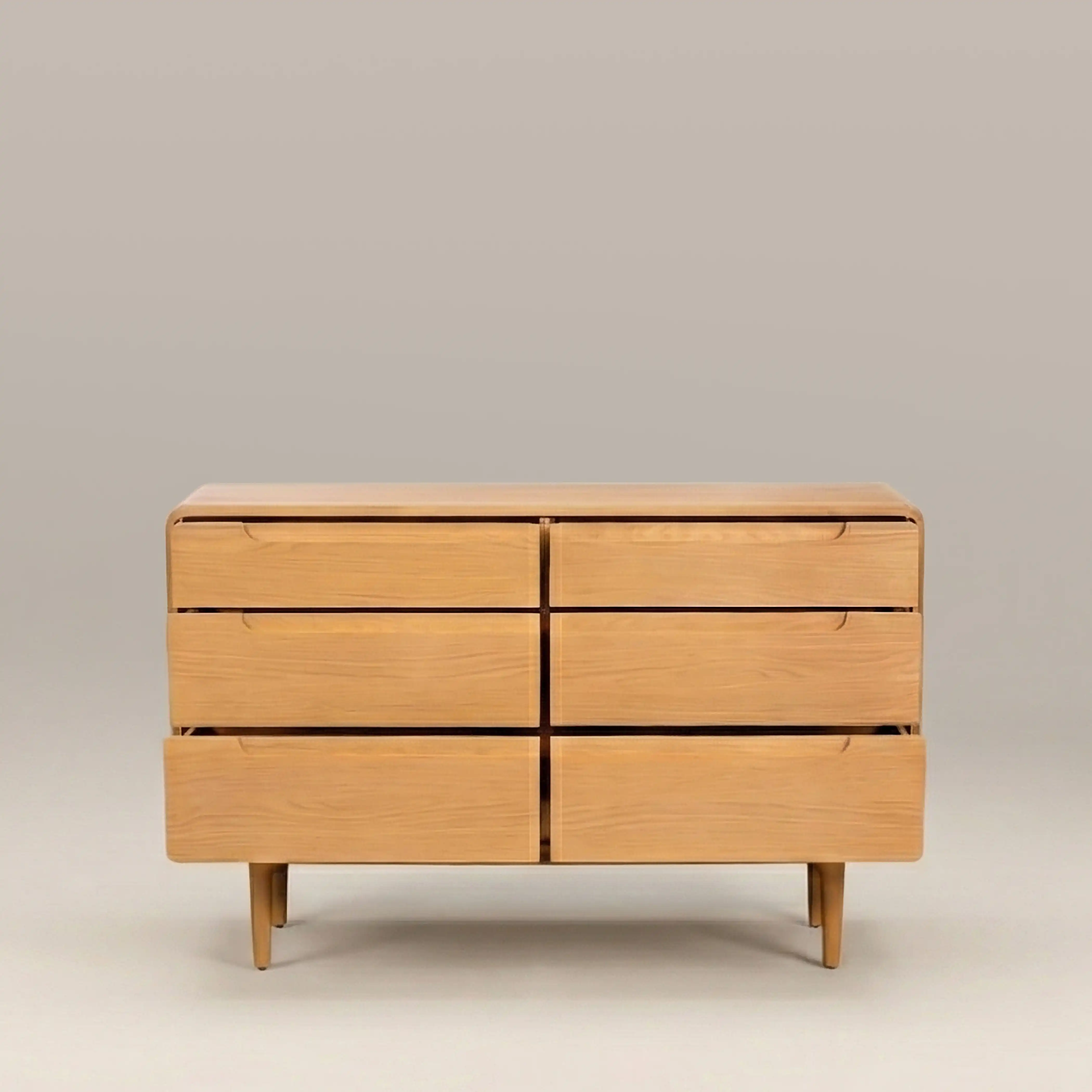 Percy 6 Drawer Chest of Drawers | Oak - Image 6