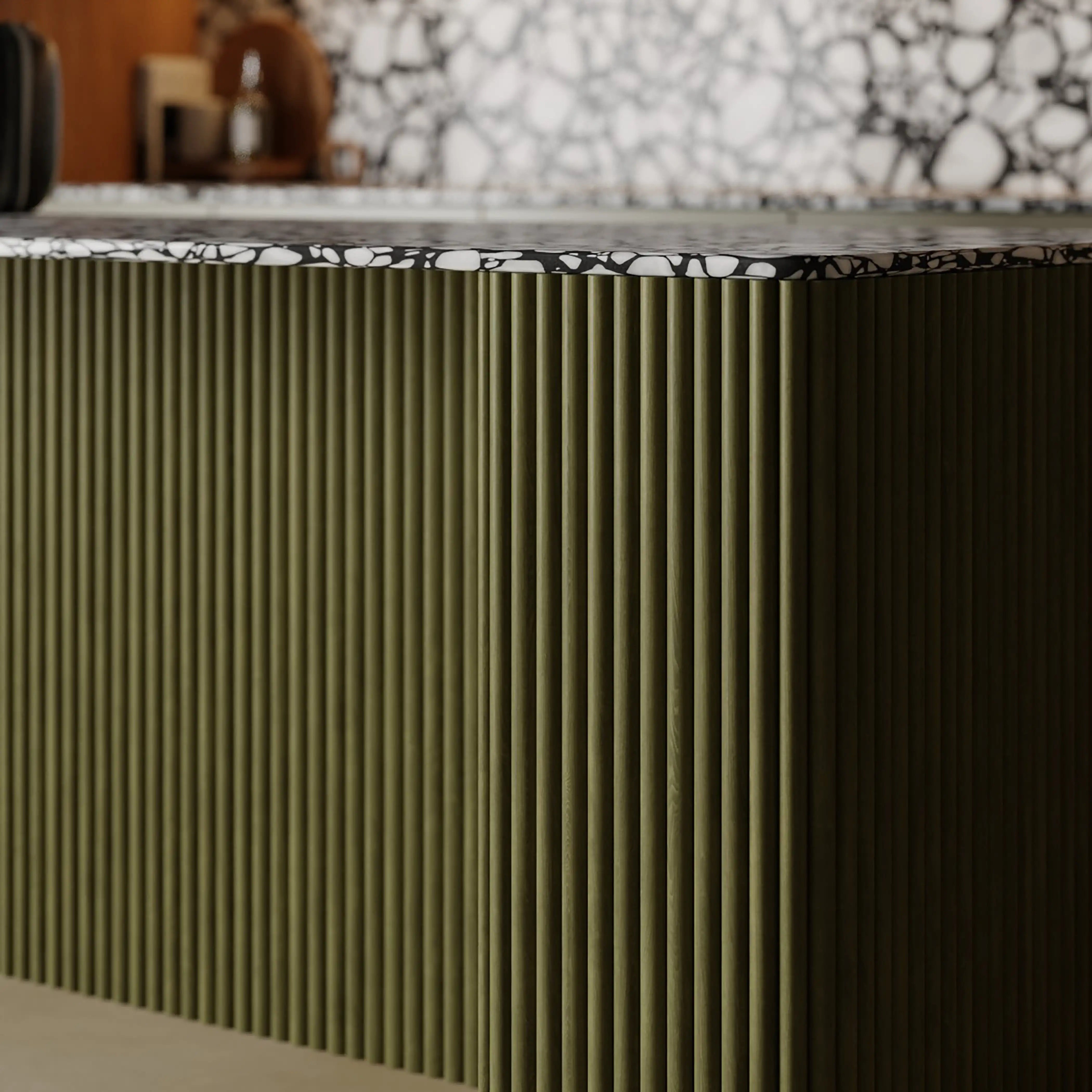 PLAANKED 1.5cm Flexible Ribbed Wall Panel | Paintable Pinewood - Image 4