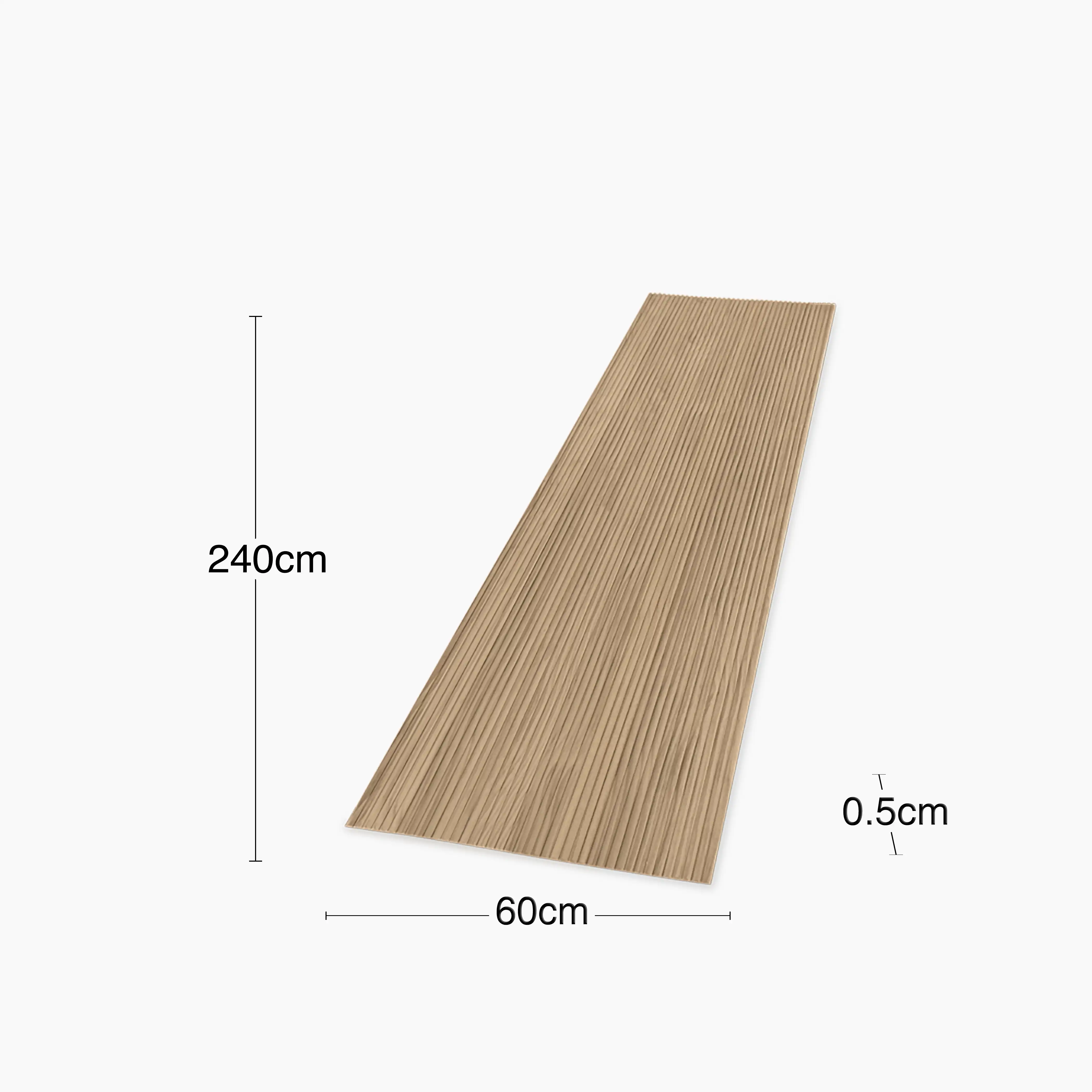 PLAANKED 1.5cm Flexible Ribbed Wall Panel | Paintable Pinewood - Image 8