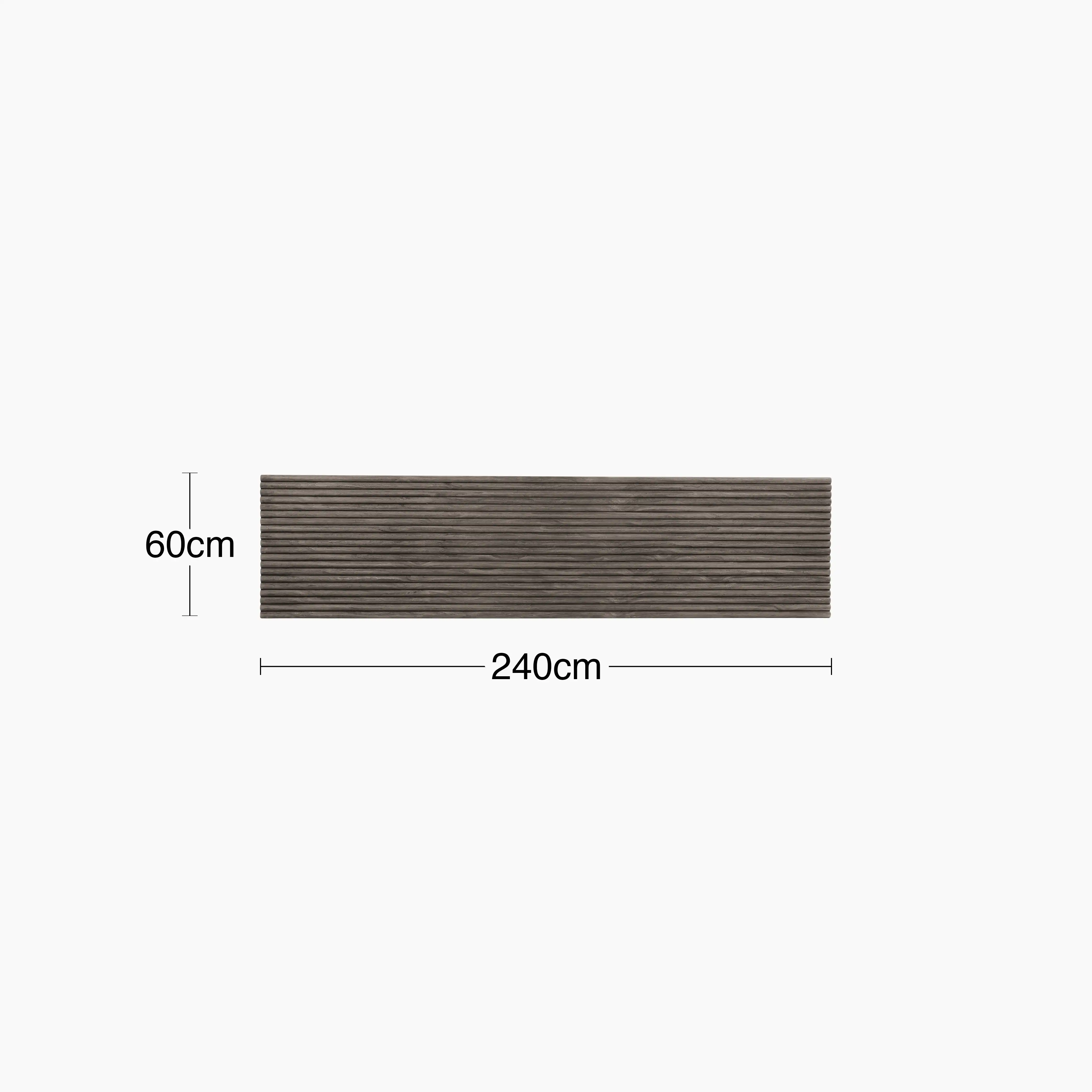 PLAANKED 3cm Flexible Ribbed Wall Panel  | Smoked Black - Image 6