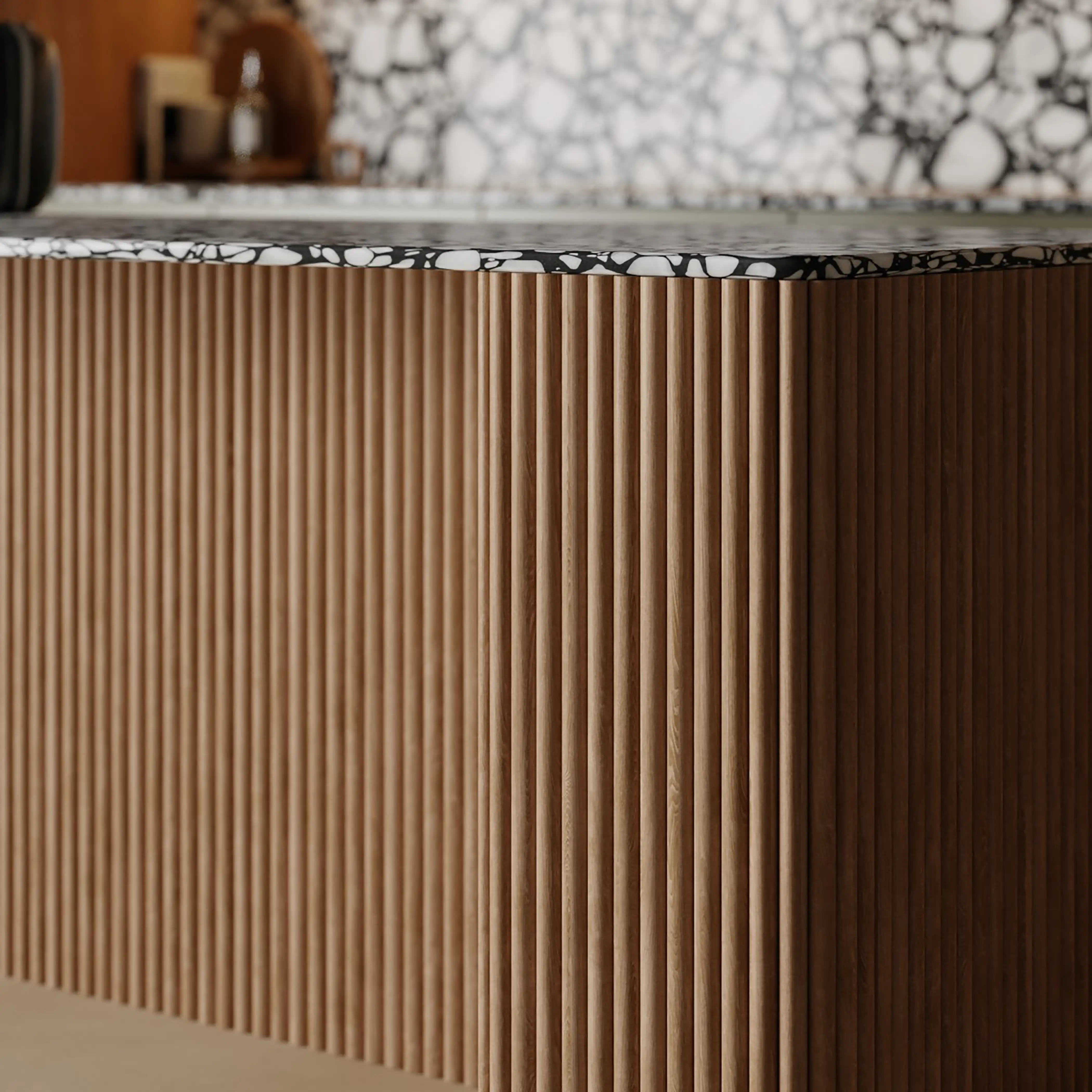 PLAANKED 3cm Flexible Ribbed Wall Panel | Paintable Pinewood - Image 5