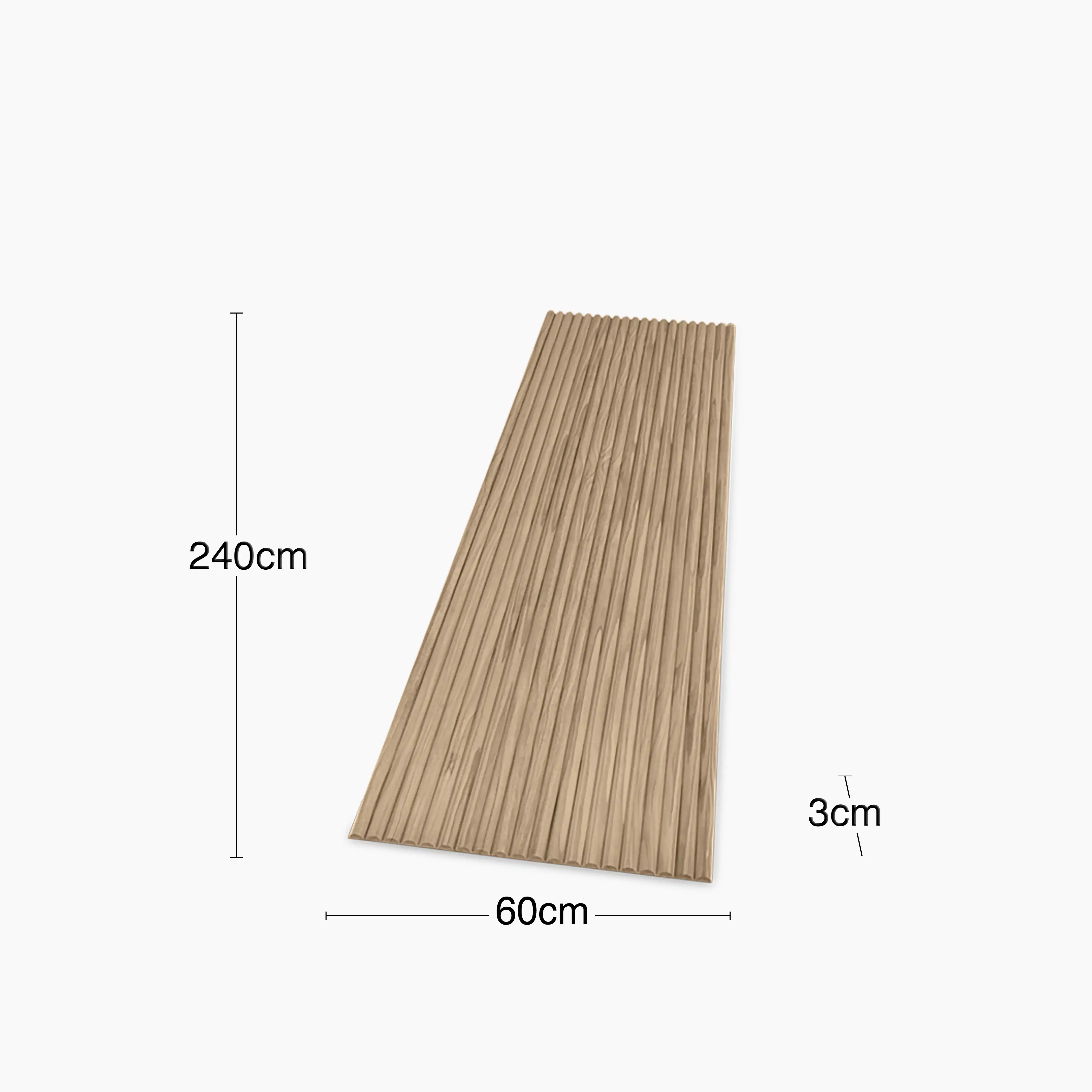 PLAANKED 3cm Flexible Ribbed Wall Panel | Paintable Pinewood - Image 8