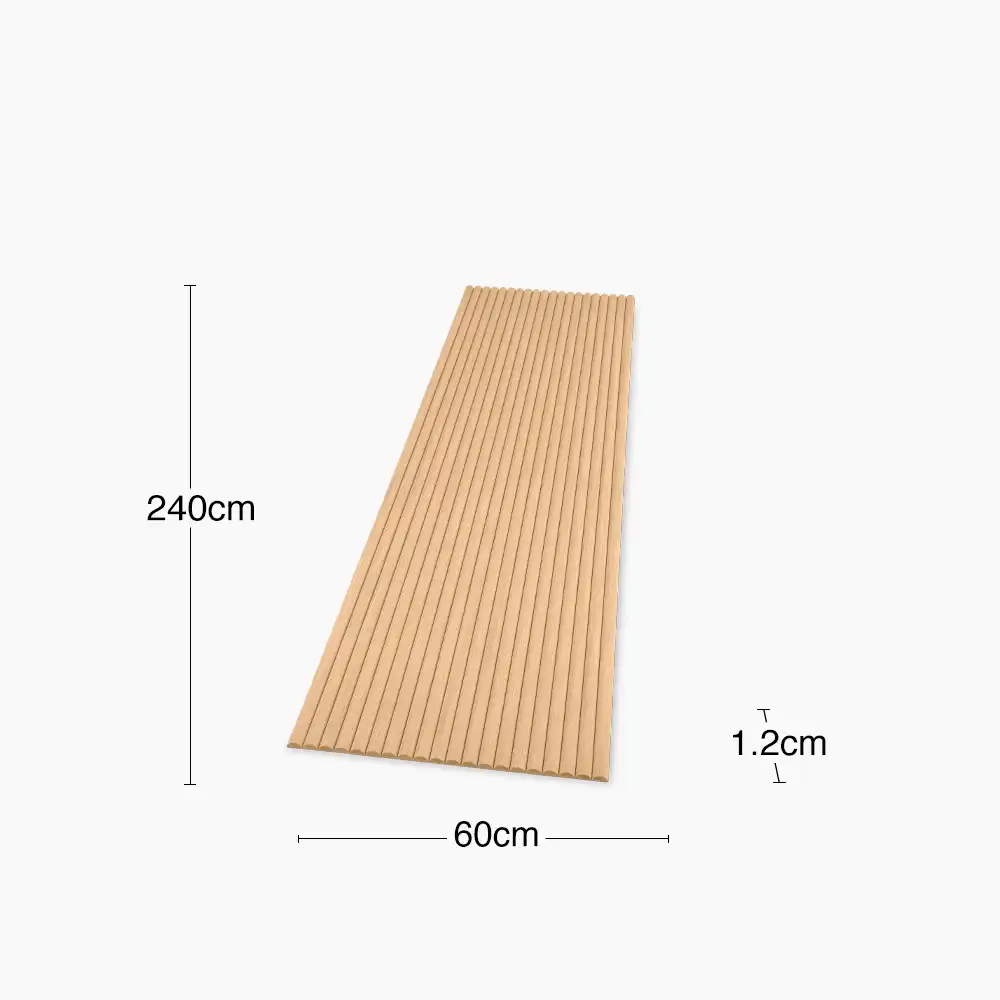 PLAANKED 3cm Flexible Ribbed Wall Panel | Oak - Image 6