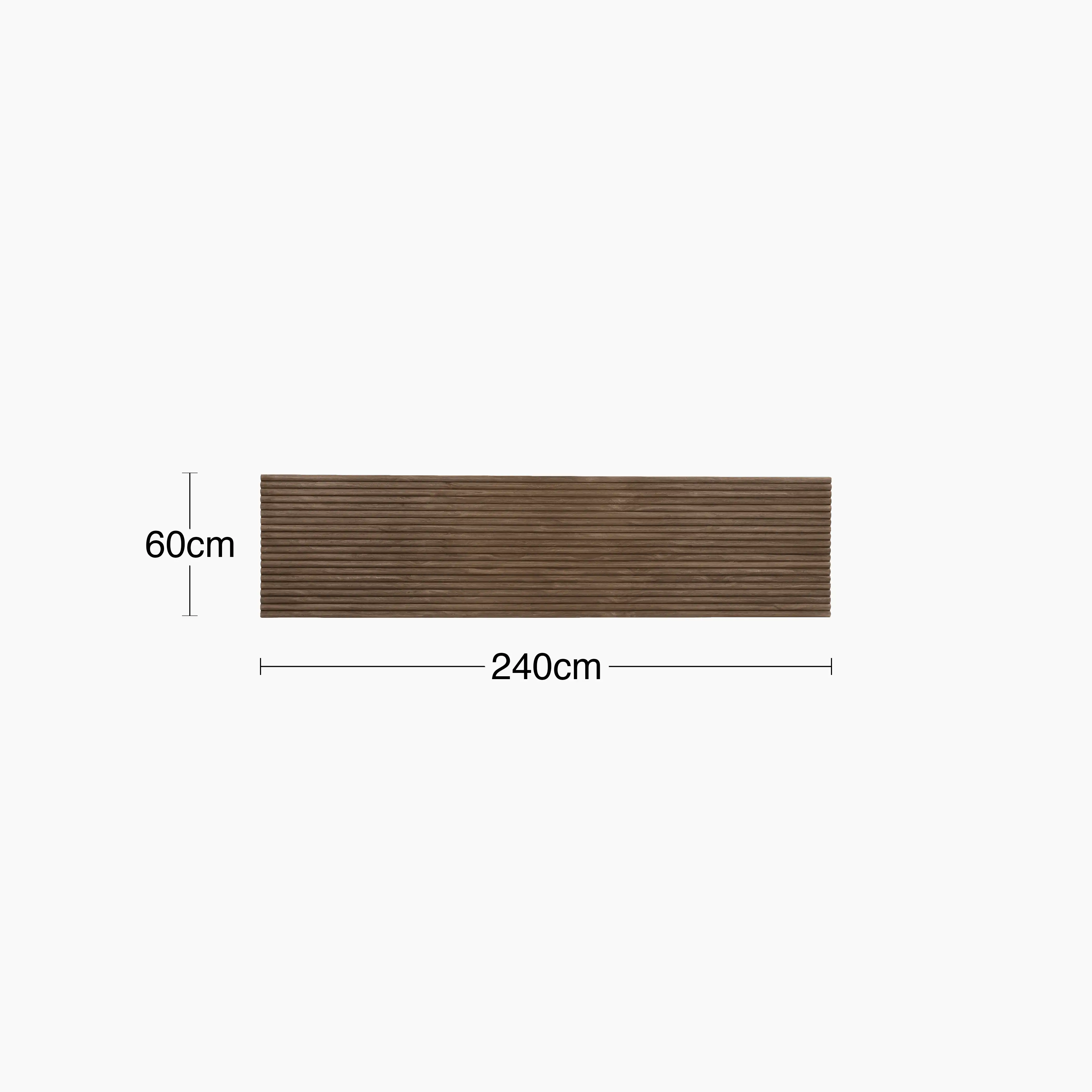 PLAANKED 3cm Flexible Ribbed Wall Panel | Smoked Walnut - Image 7