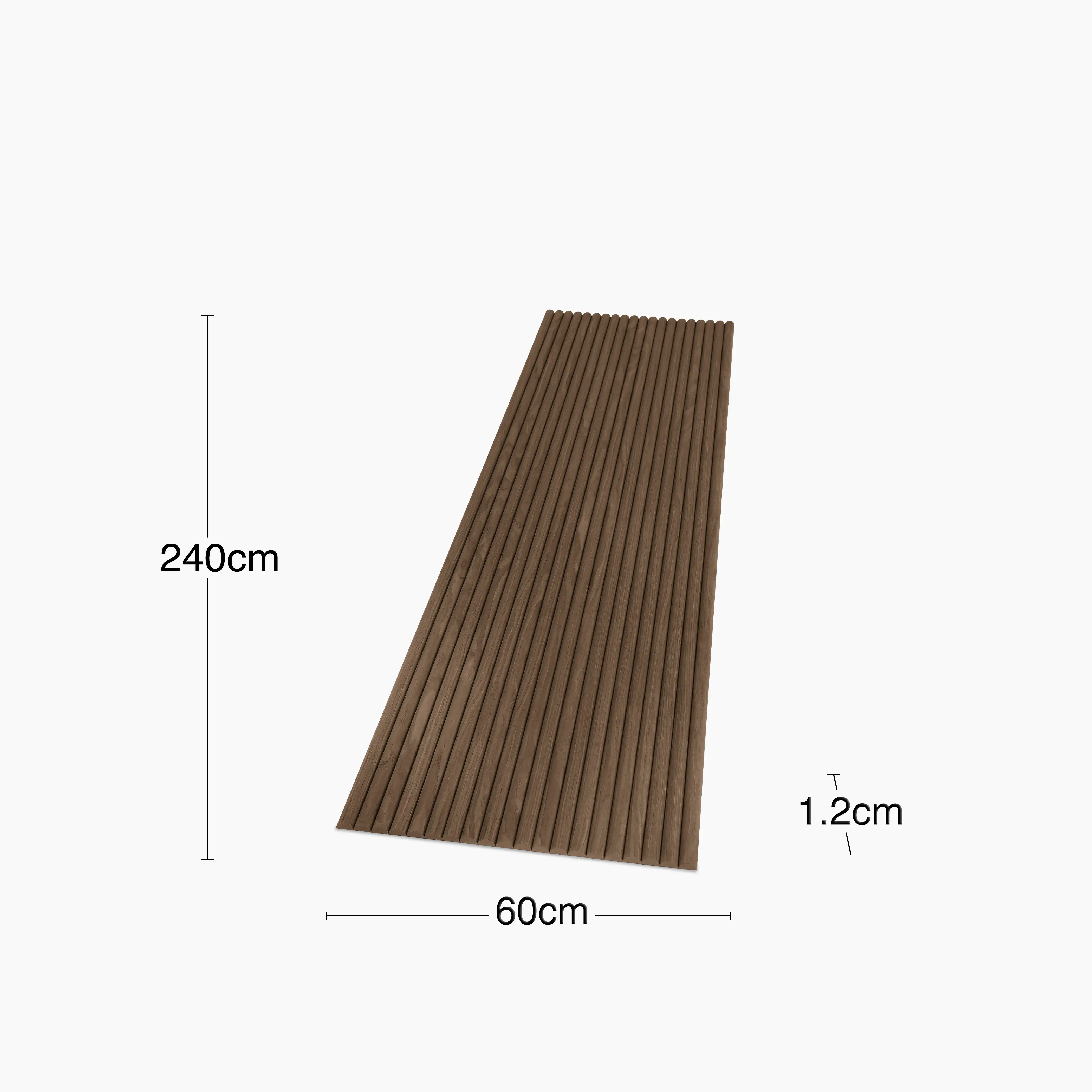 PLAANKED 3cm Flexible Ribbed Wall Panel | Walnut - Image 6