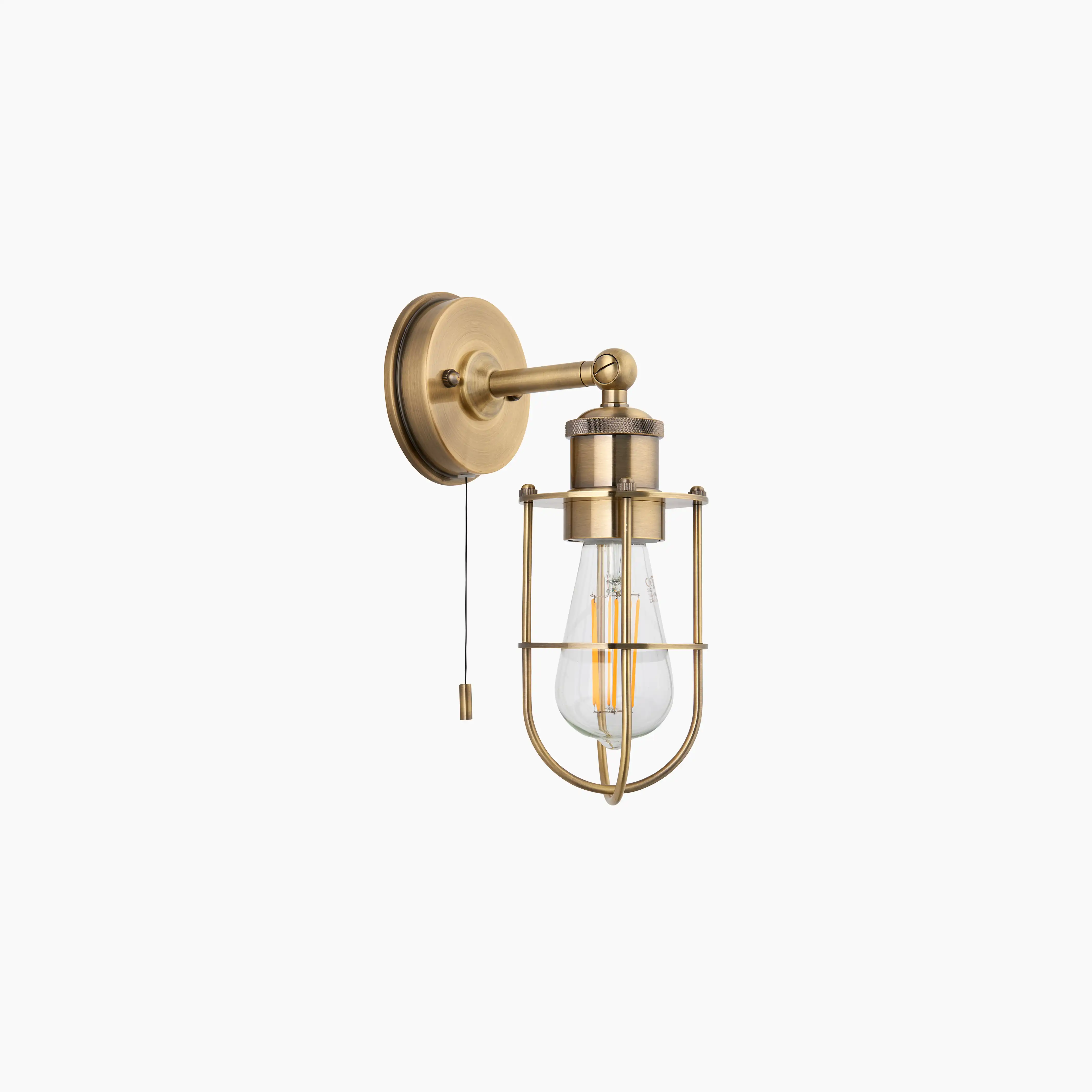 Portman Bathroom Wall Light | Brass - Image 5