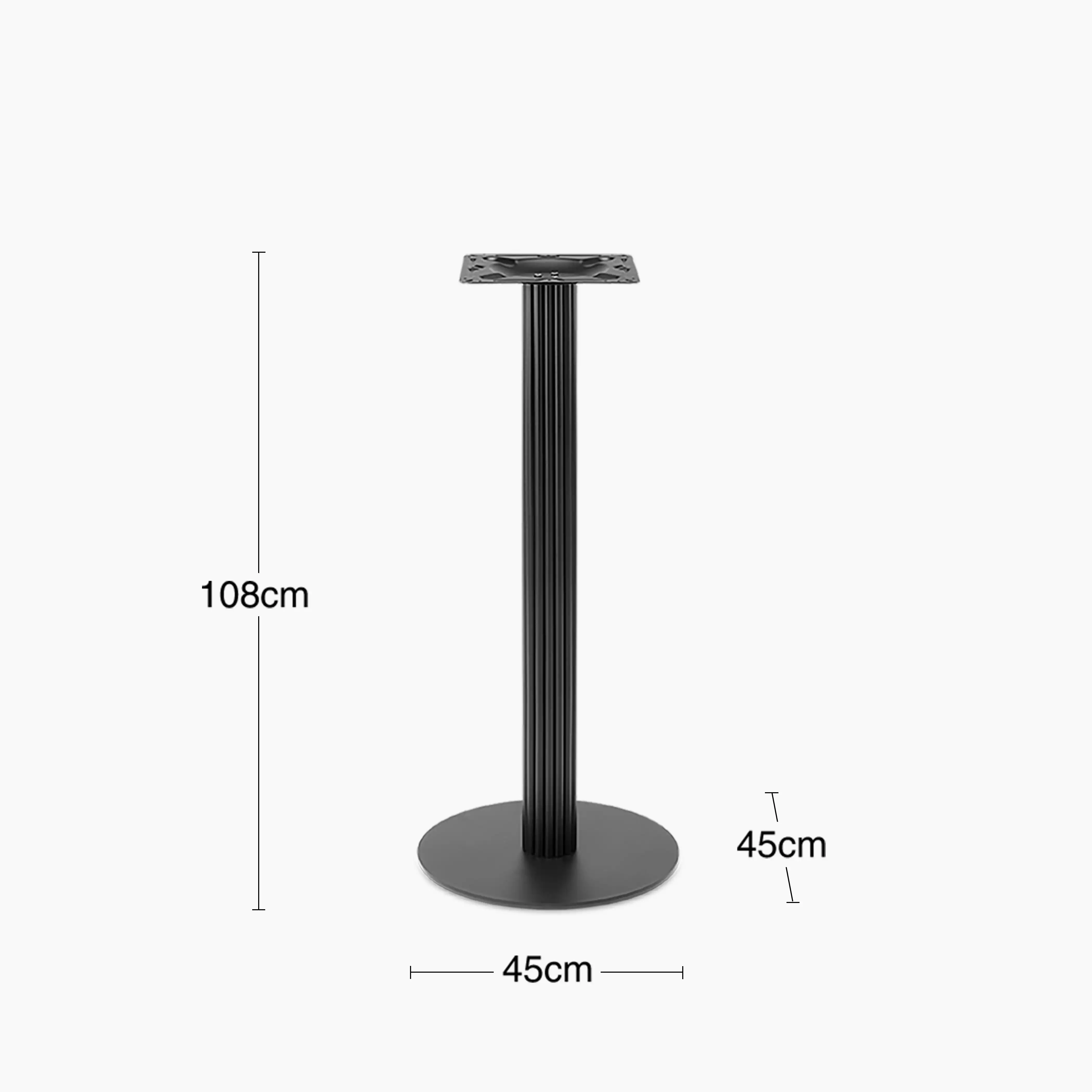 Rafferty Bar Table Base | Black - Image 4