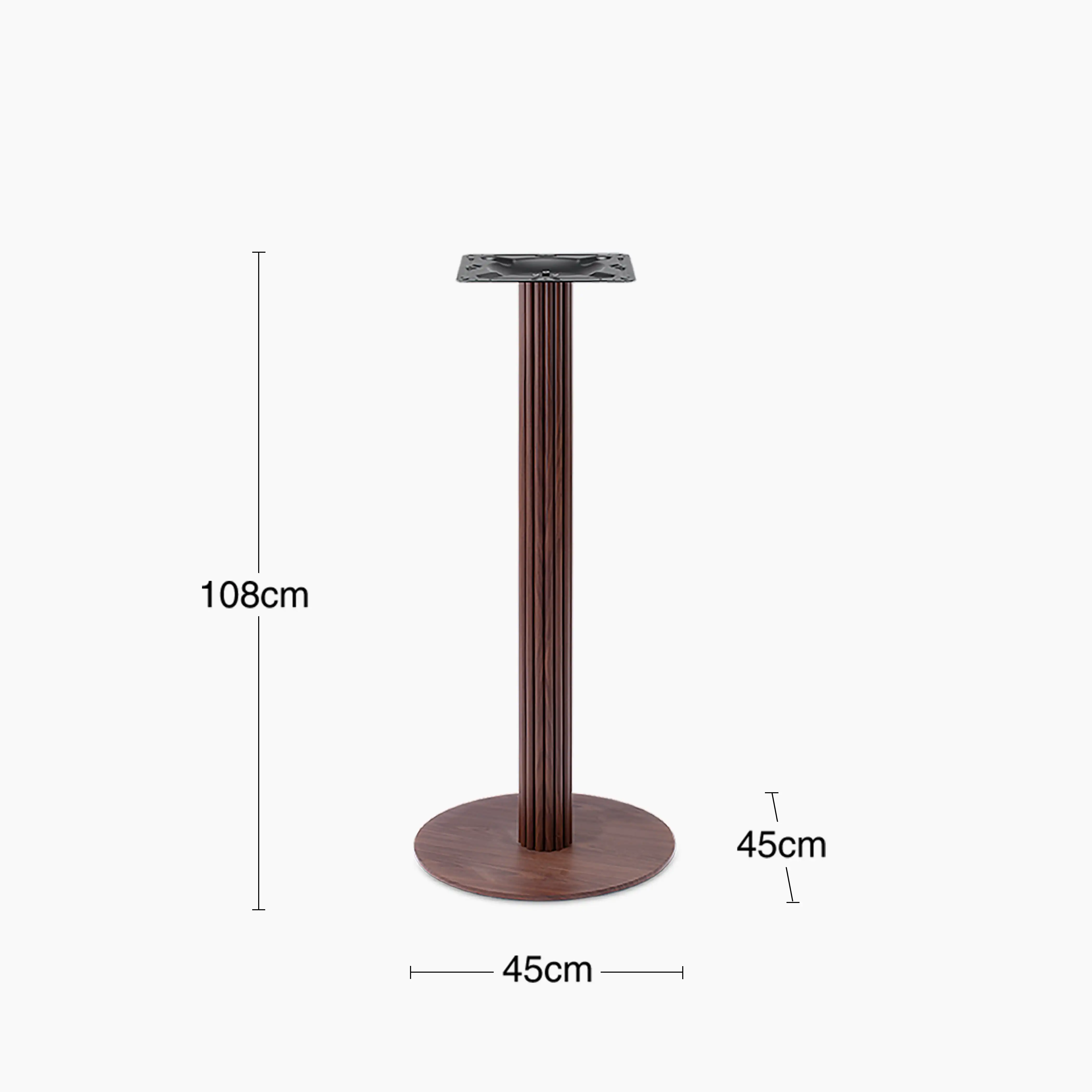 Rafferty Bar Table Base | Walnut - Image 4